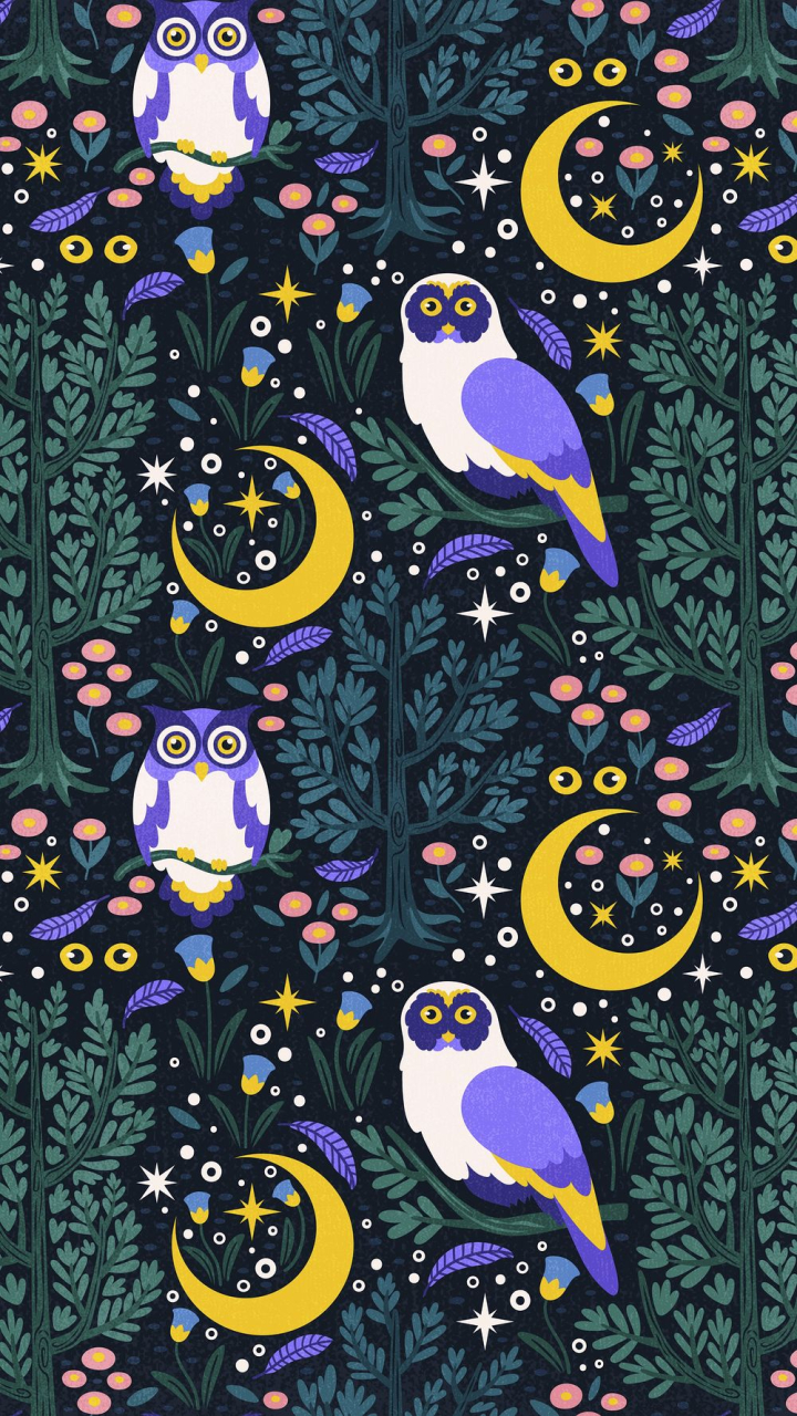 Owl Pattern Wallpapers