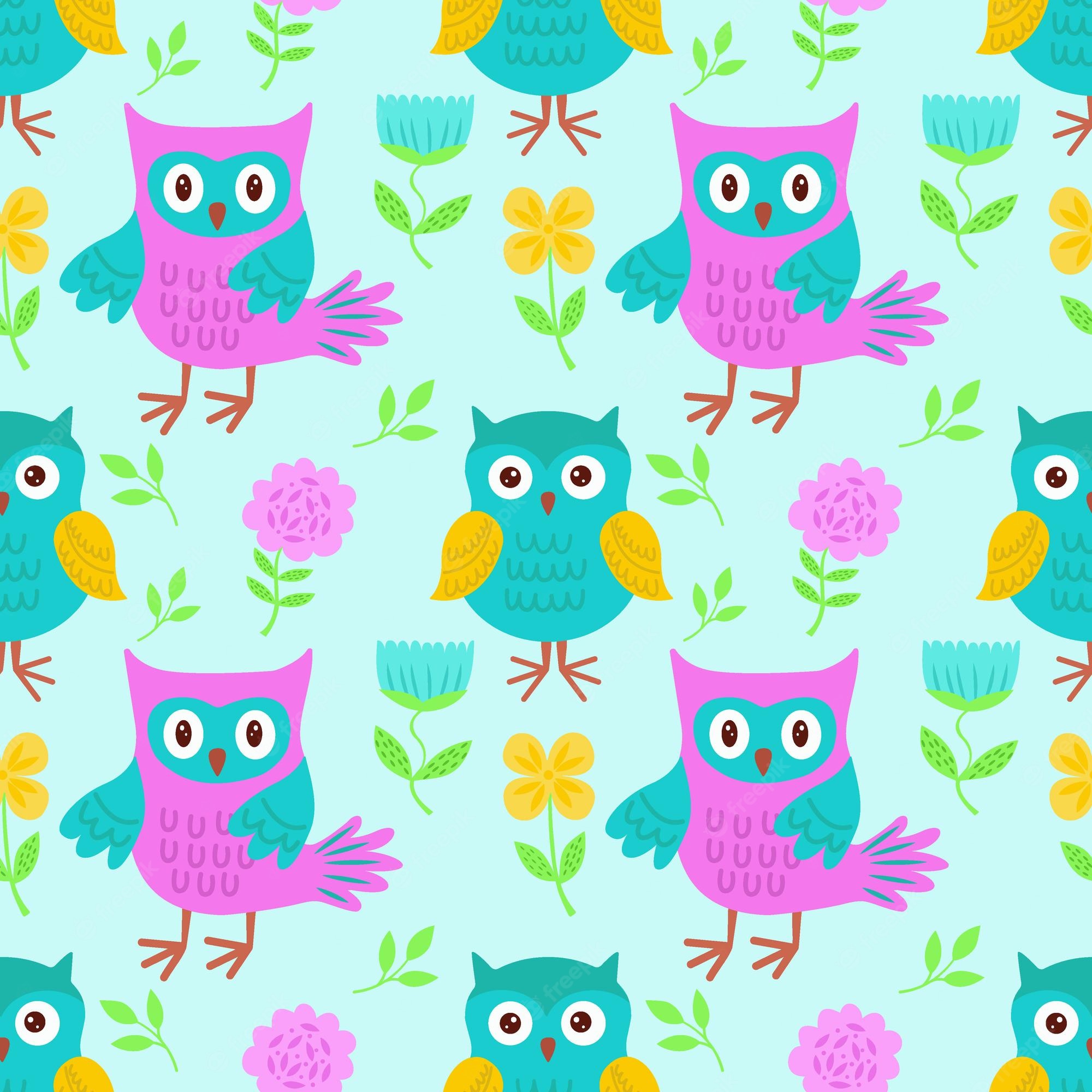 Owl Pattern Wallpapers