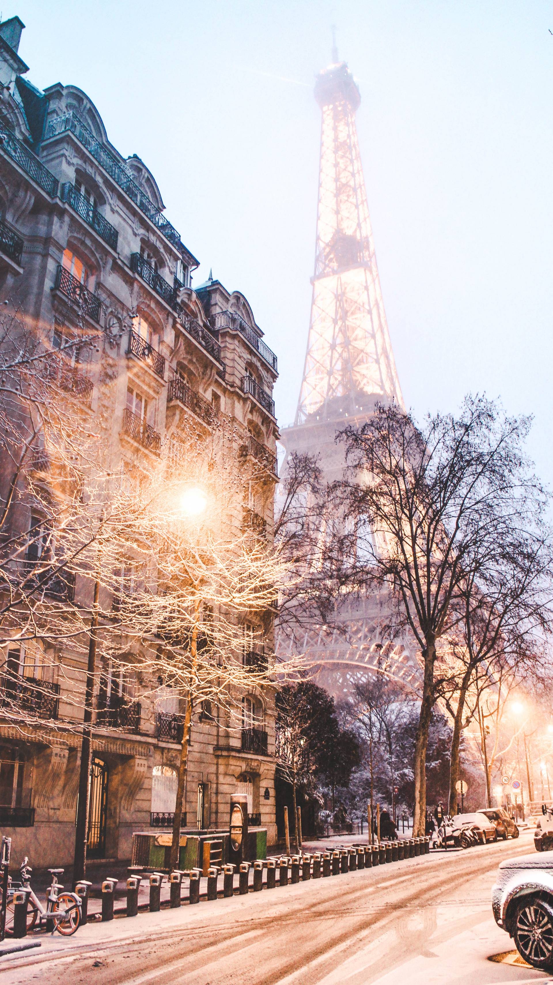 Paris Snow Wallpapers