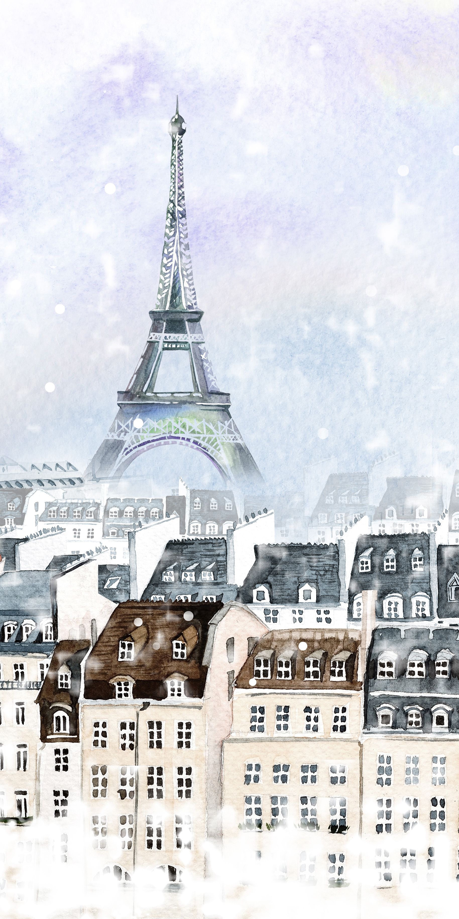 Paris Snow Wallpapers