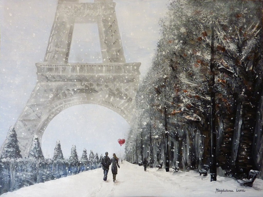 Paris Snow Wallpapers