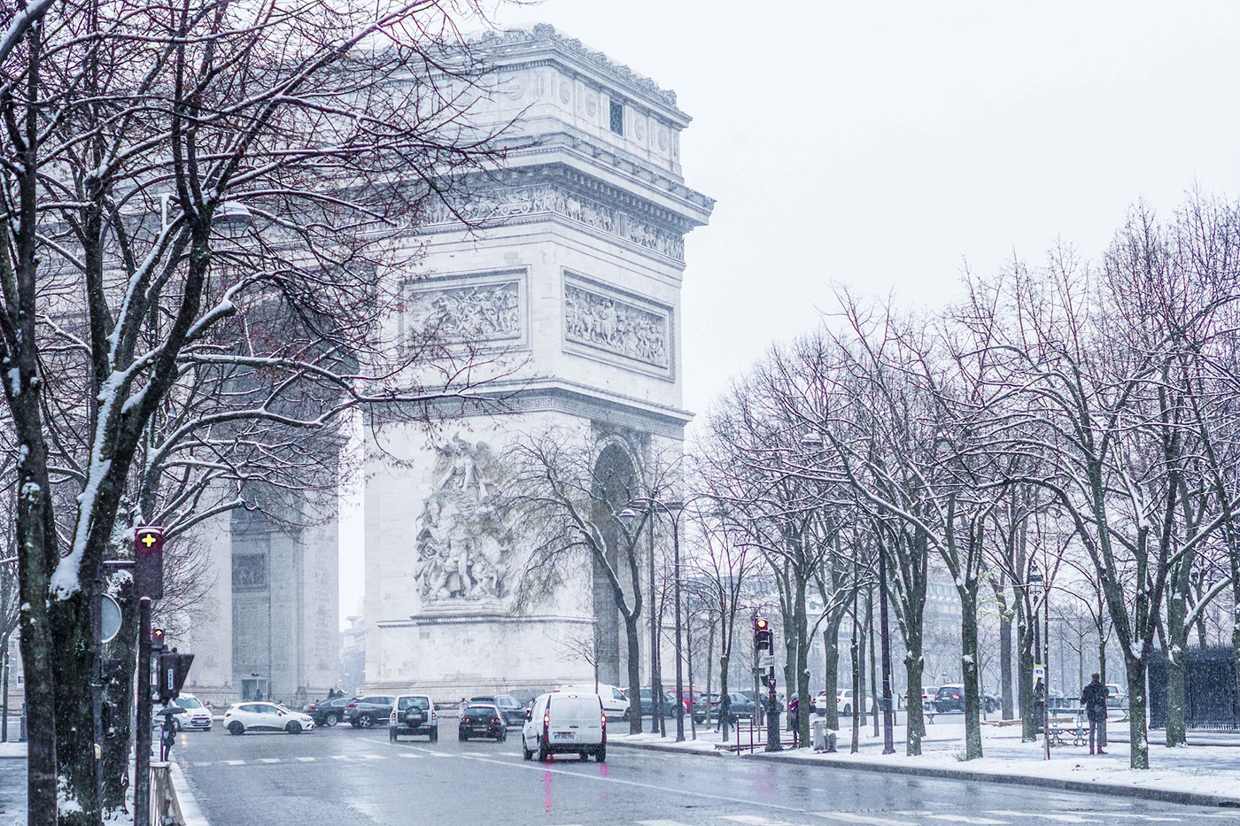 Paris Snow Wallpapers