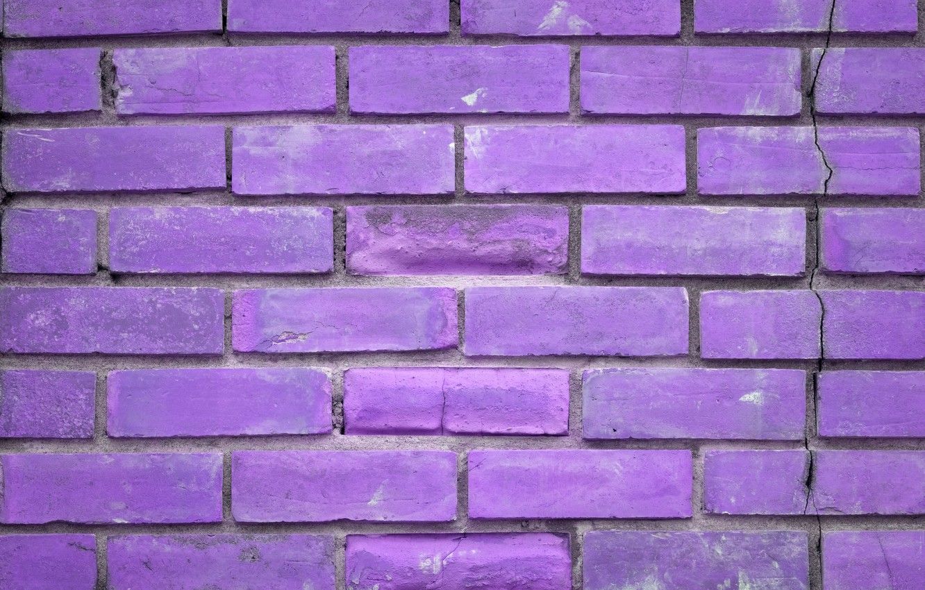 Pastel Purple Brick Wallpapers