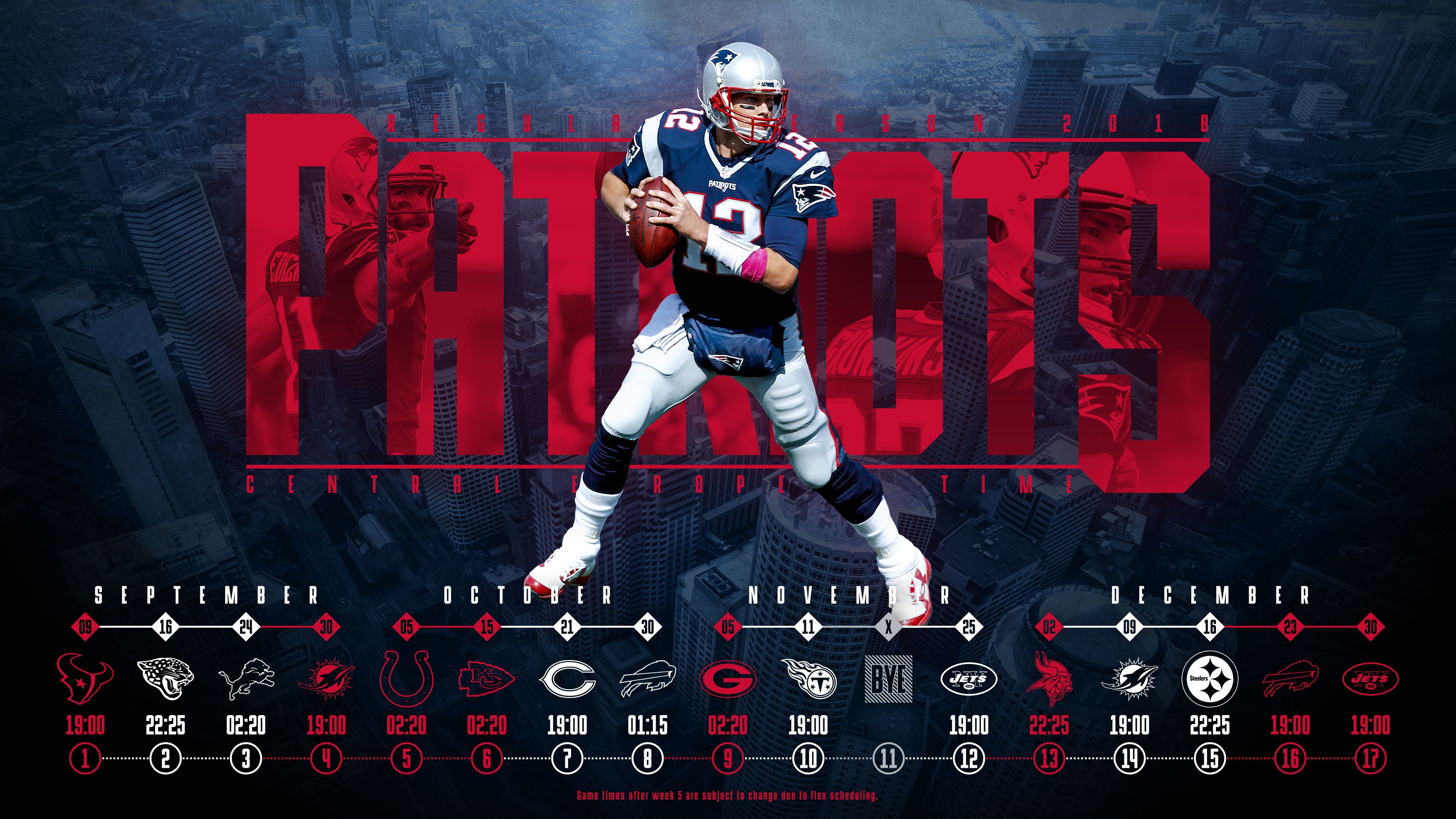 Patriots 2018 Schedule Wallpapers