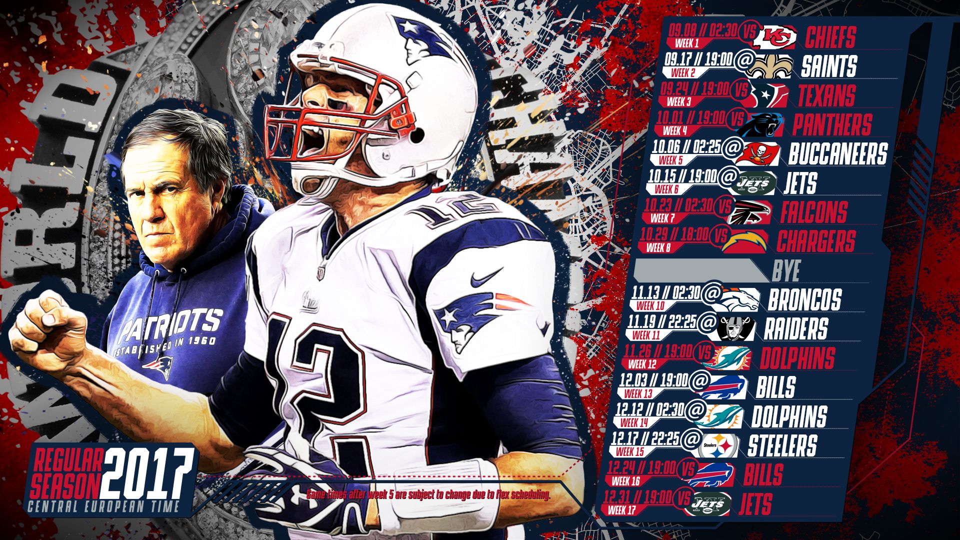 Patriots 2018 Schedule Wallpapers