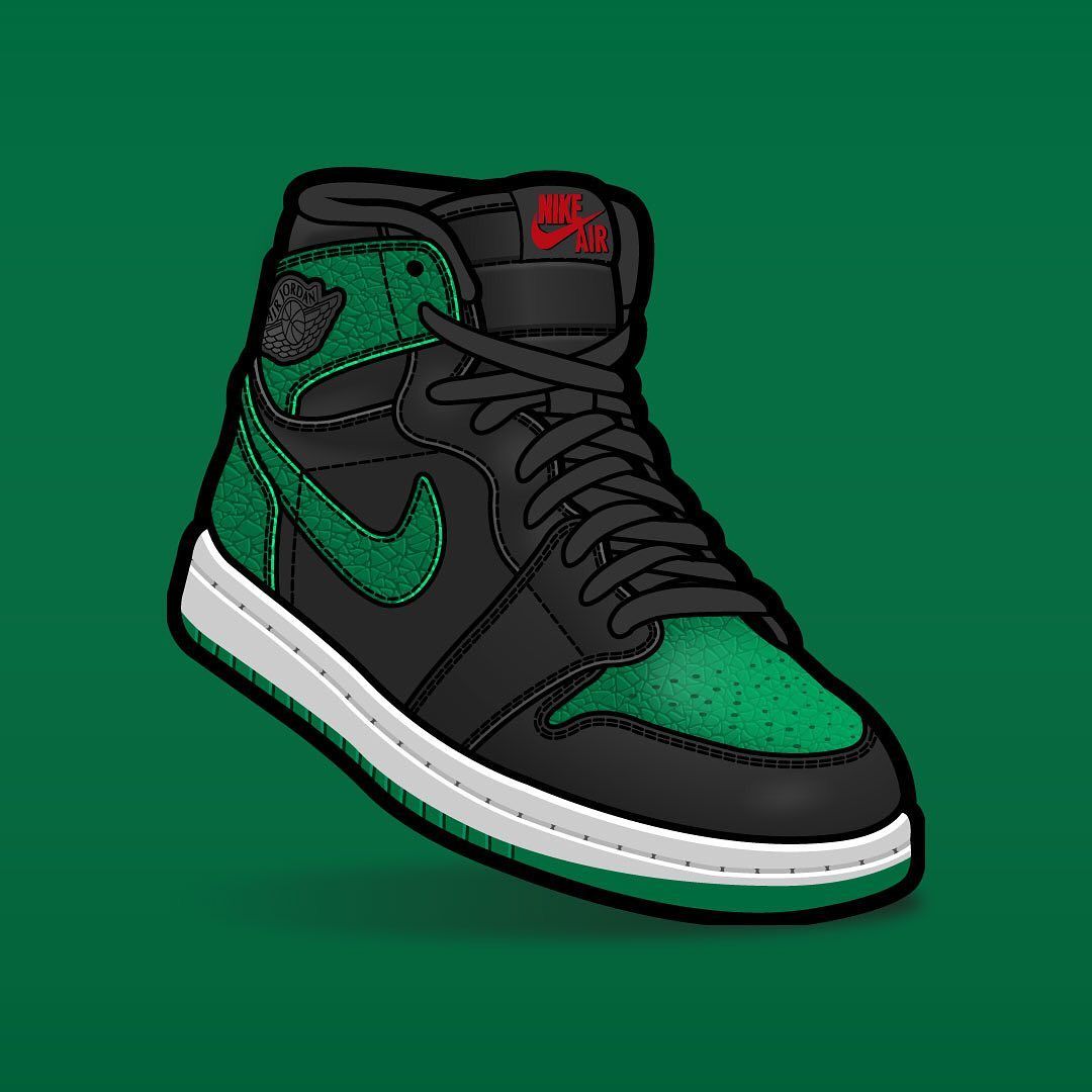 Pine Green Jordan 1 Wallpapers