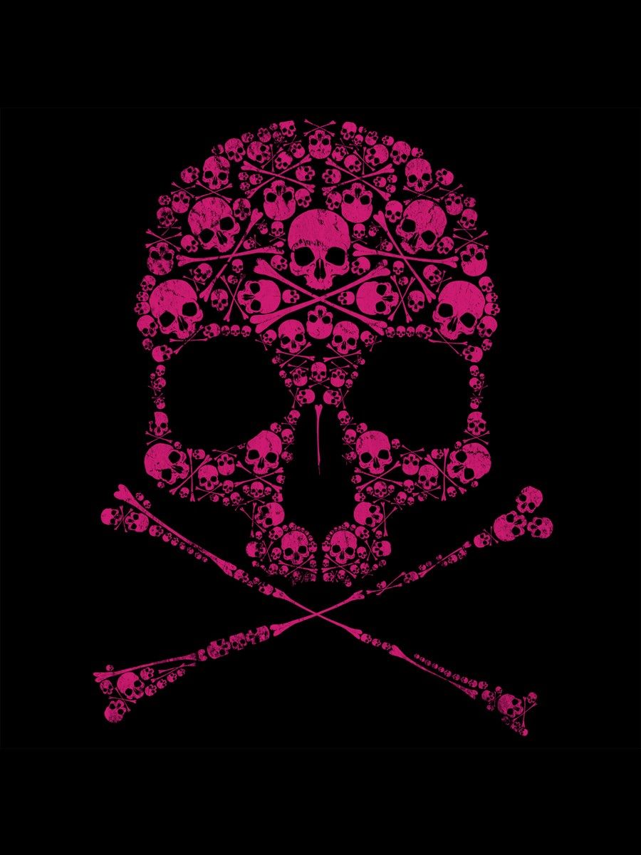 Pink And Black Skulls Wallpapers