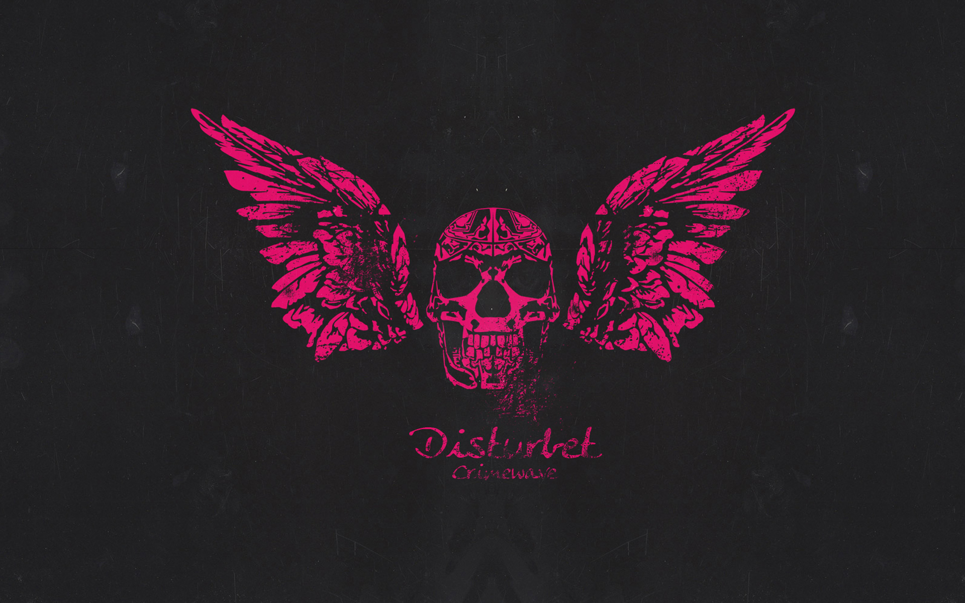 Pink And Black Skulls Wallpapers