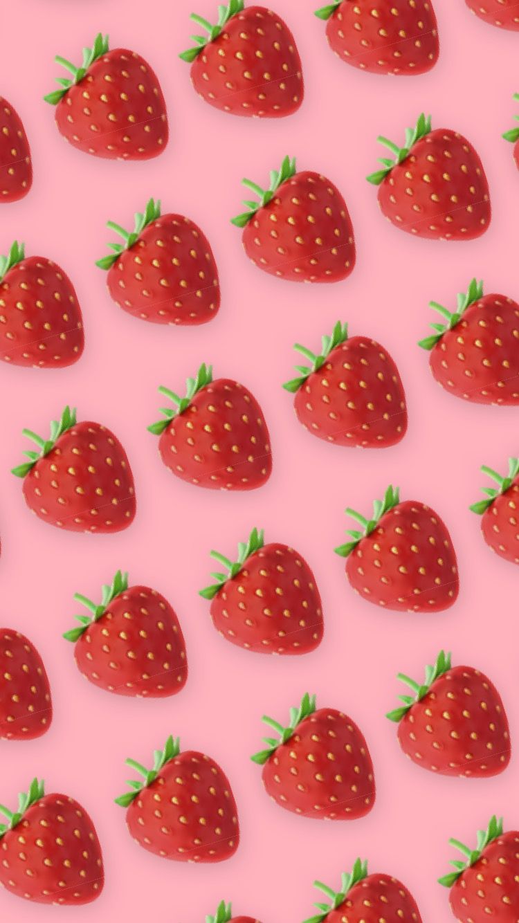 Pink Strawberry Aesthetic Wallpapers