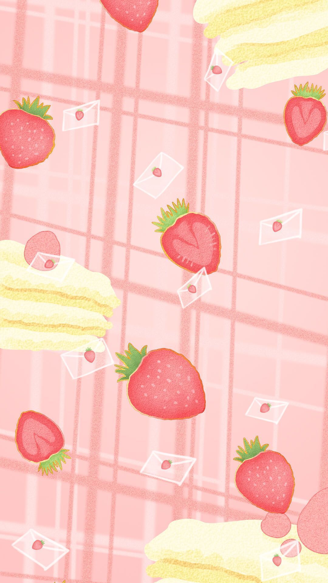 Pink Strawberry Aesthetic Wallpapers