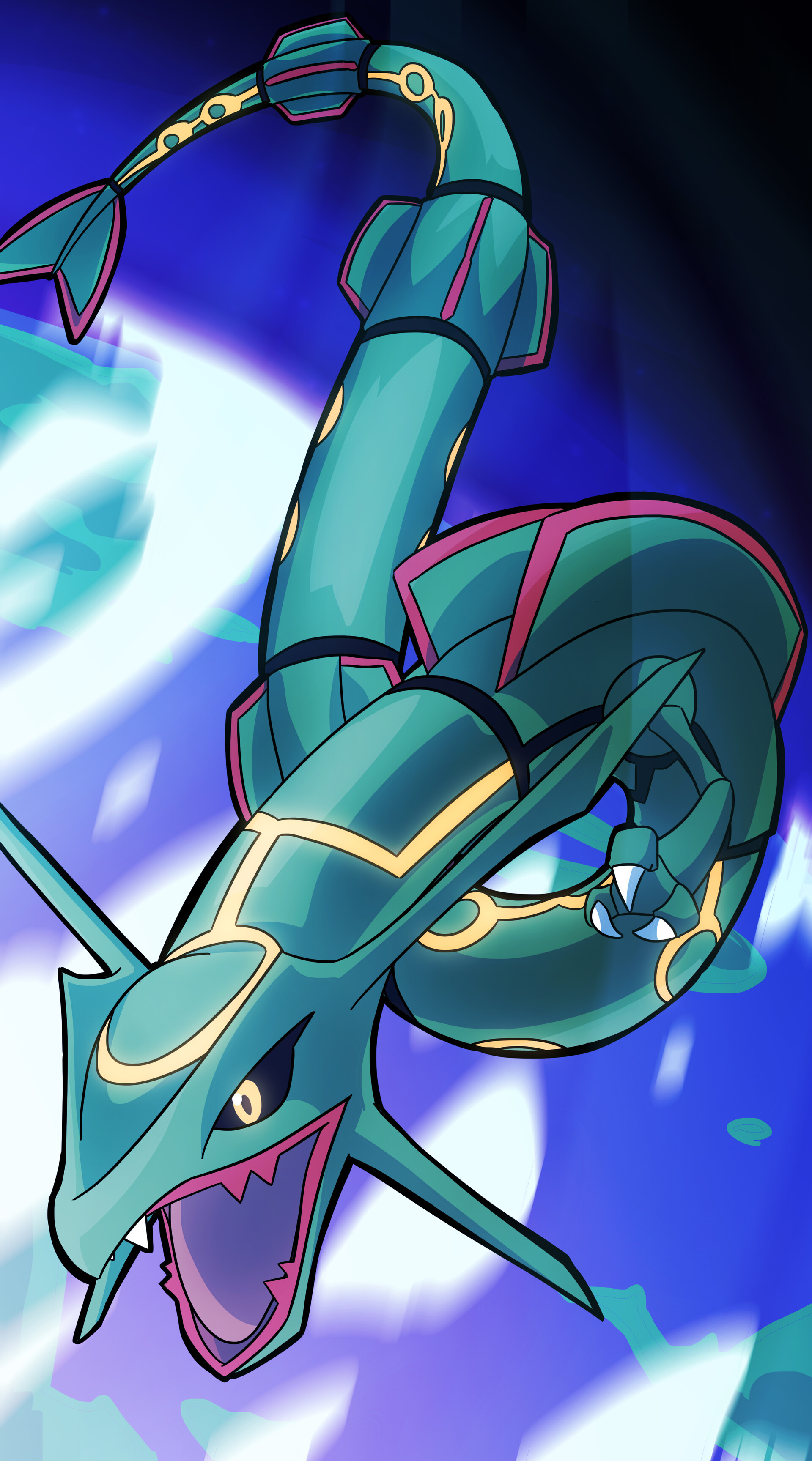 Pokemon Rayquaza Fanart Wallpapers