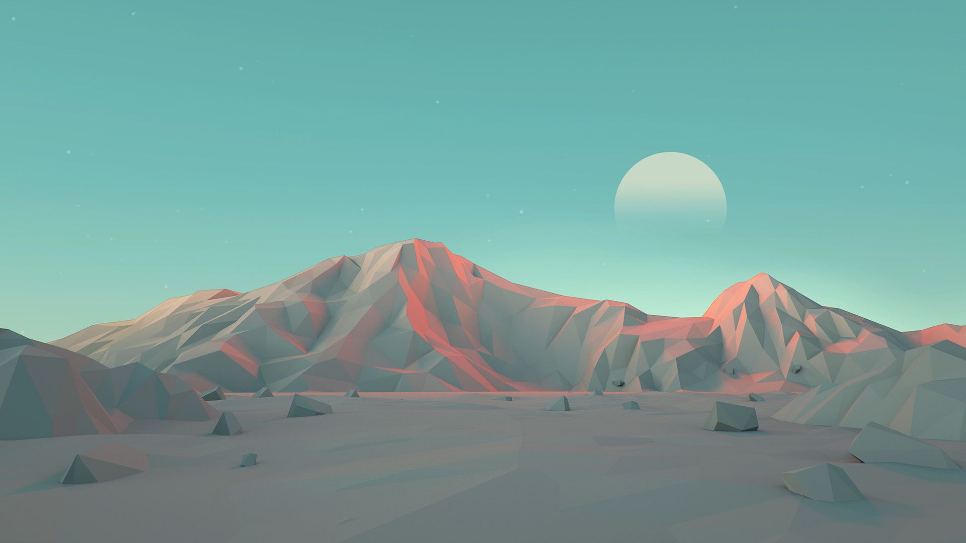 Polygon Landscape Wallpapers