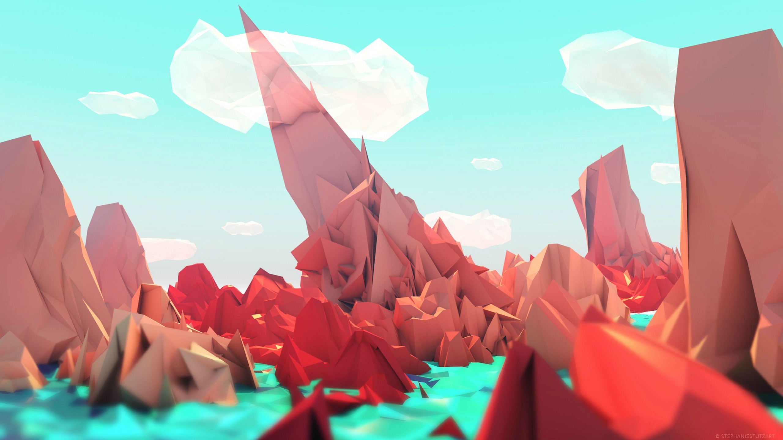 Polygon Landscape Wallpapers