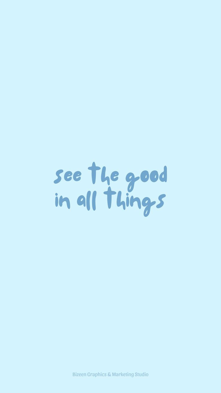 Positive Blue Aesthetic Quotes Wallpapers