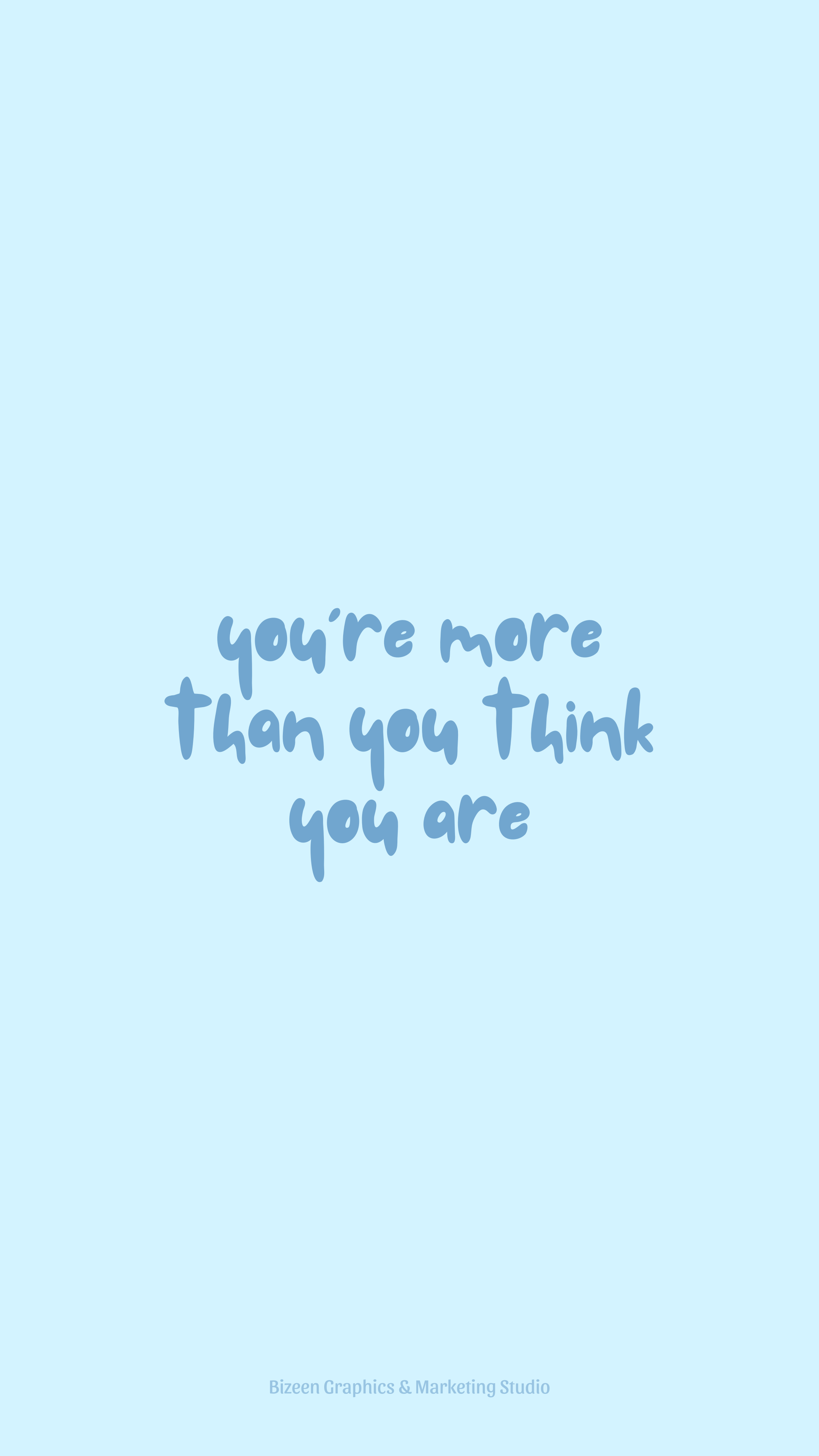 Positive Blue Aesthetic Quotes Wallpapers