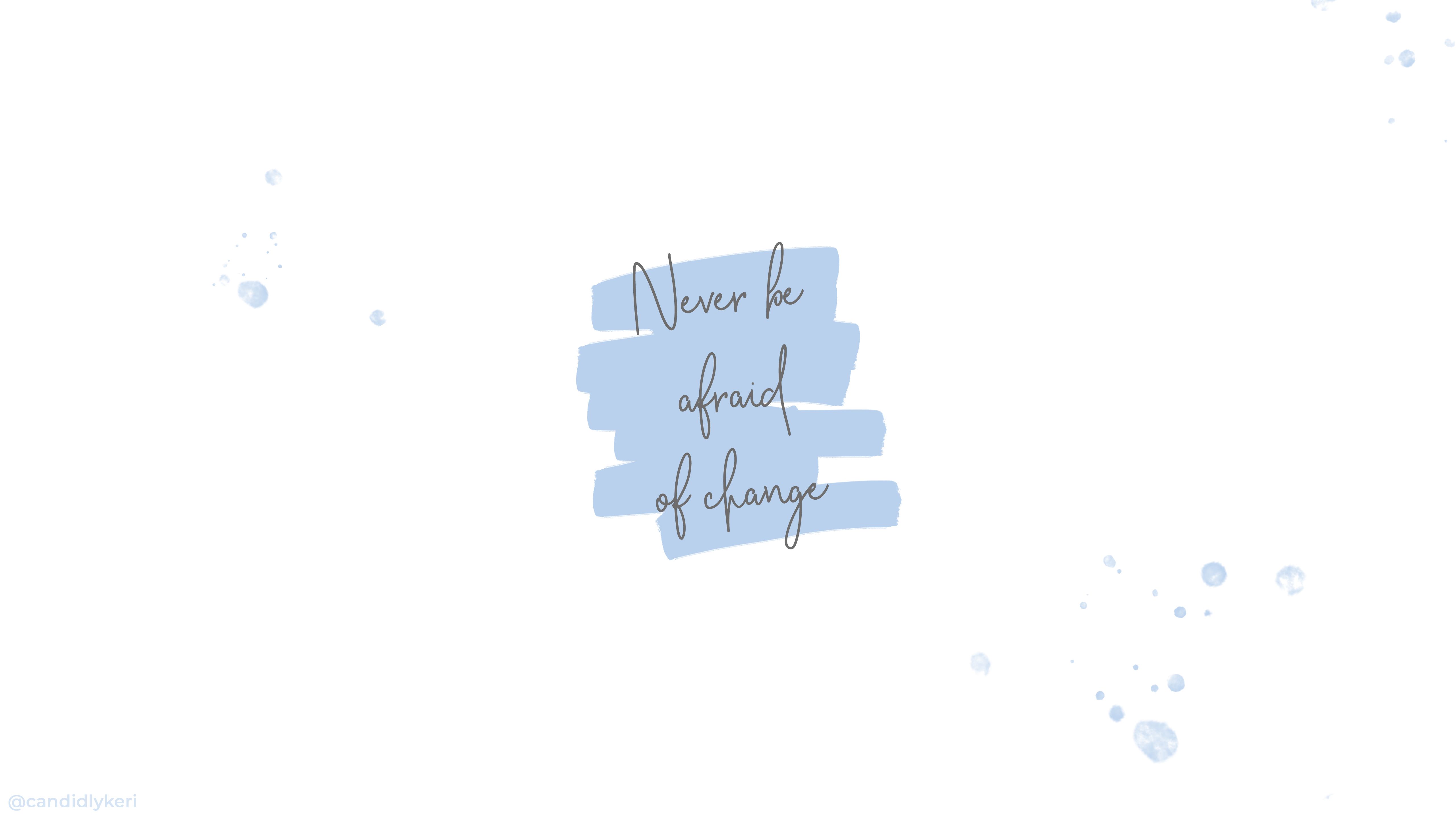 Positive Blue Aesthetic Quotes Wallpapers