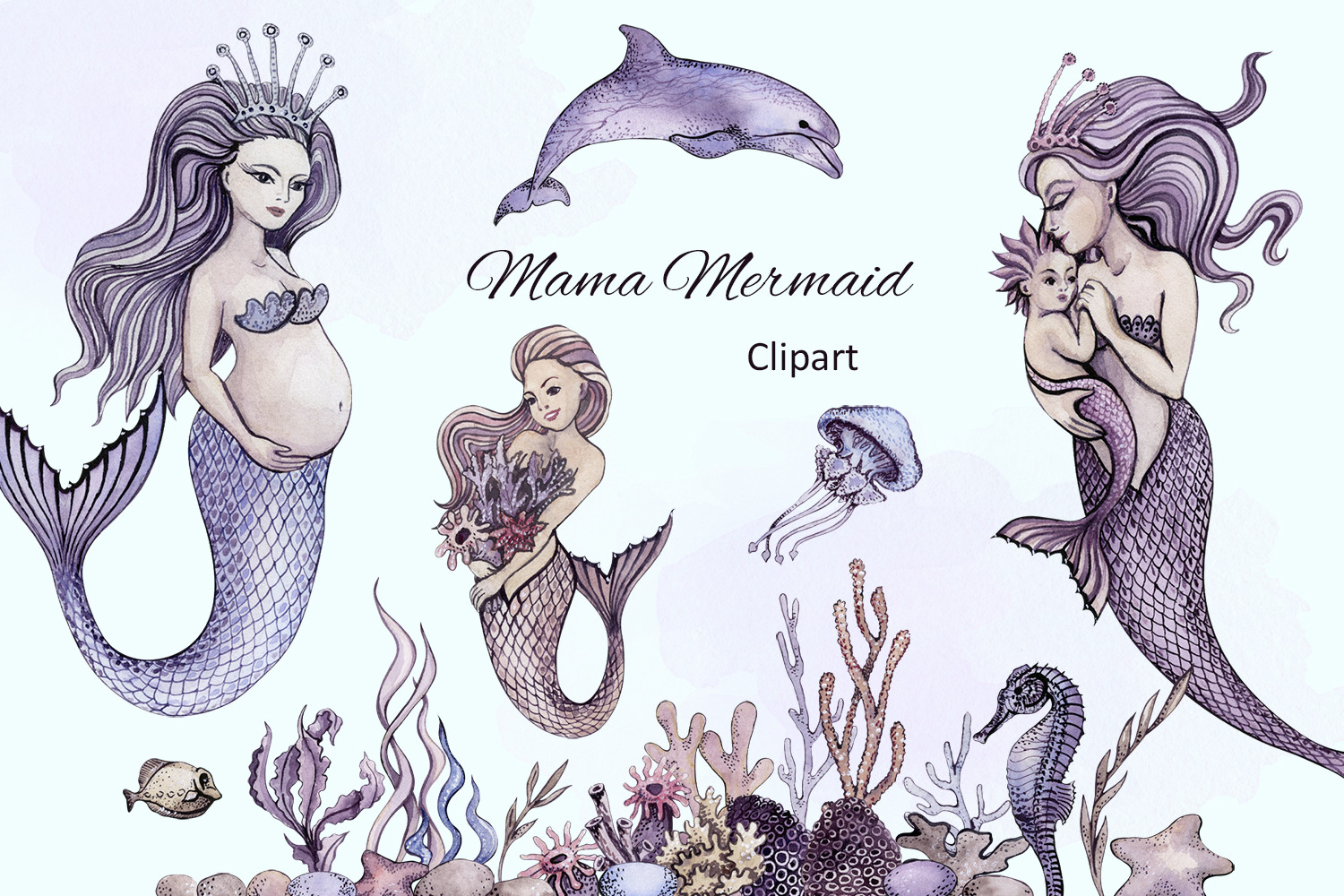 Pregnant Mermaid Svg Wallpapers