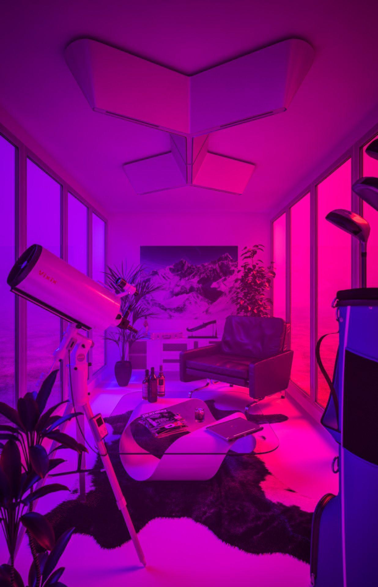 Purple Aesthetic Room Wallpapers