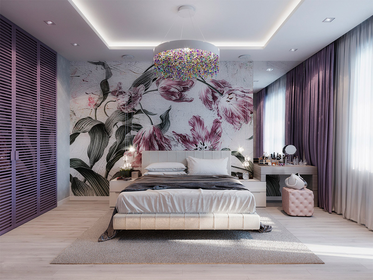 Purple Aesthetic Room Wallpapers