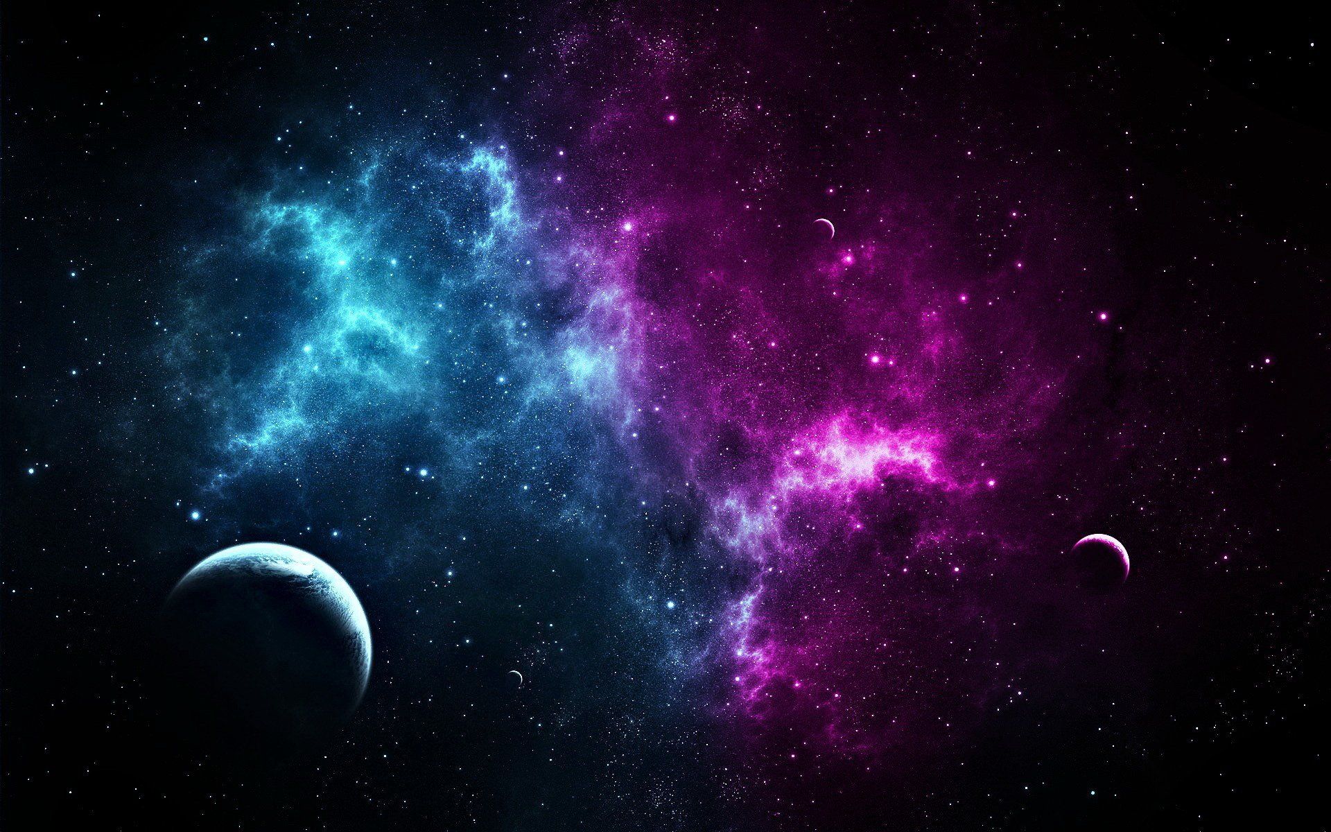 Purple And Blue Space Wallpapers