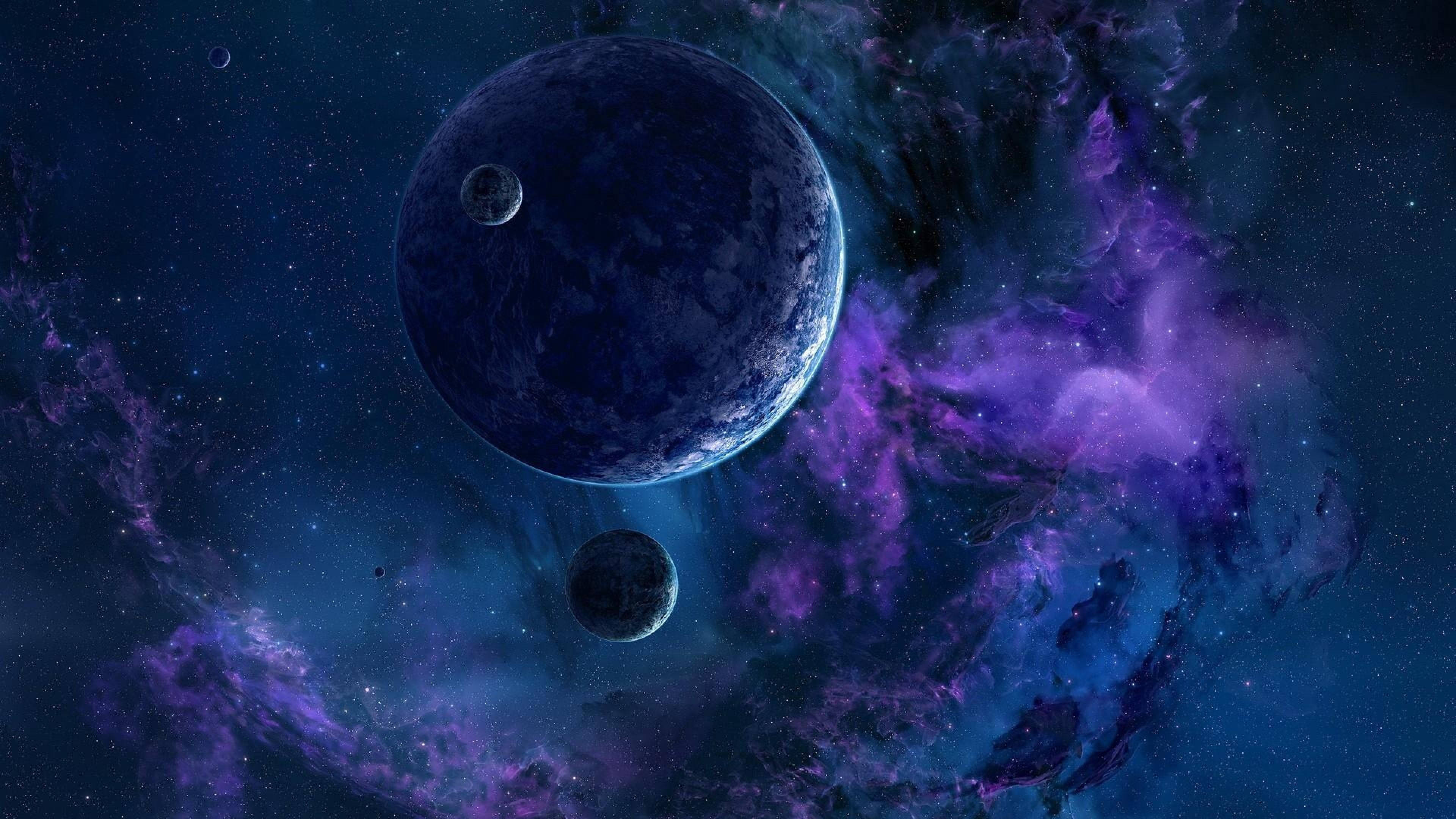 Purple And Blue Space Wallpapers