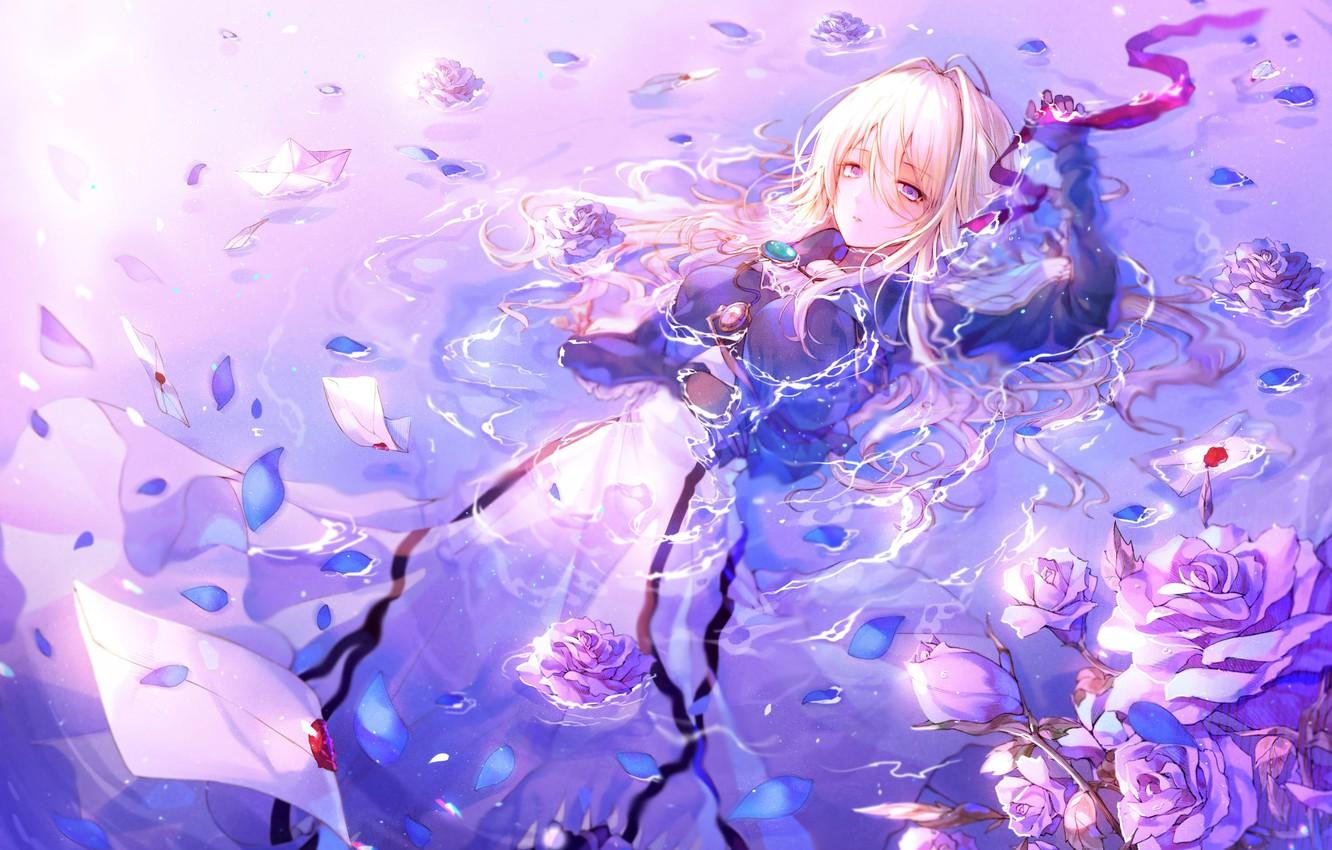 Purple Anime Girl Wallpapers