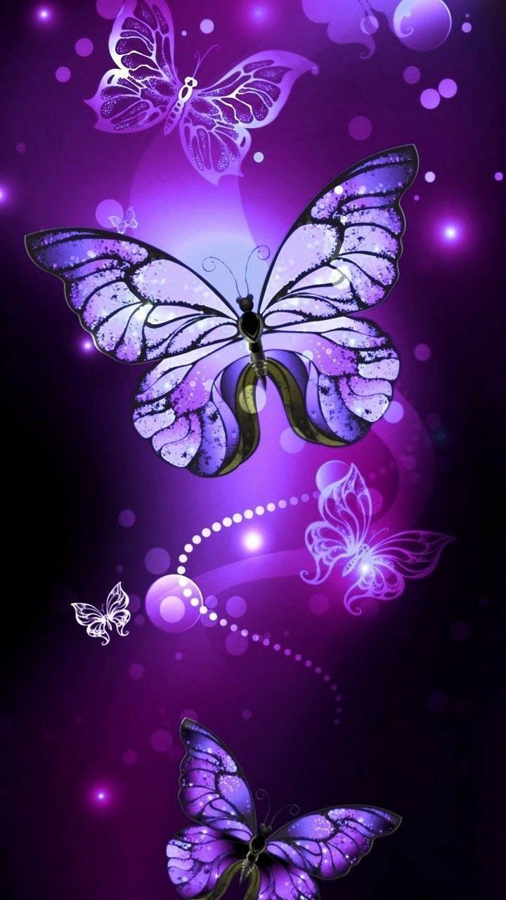 Purple Butterfly Mobile Wallpapers