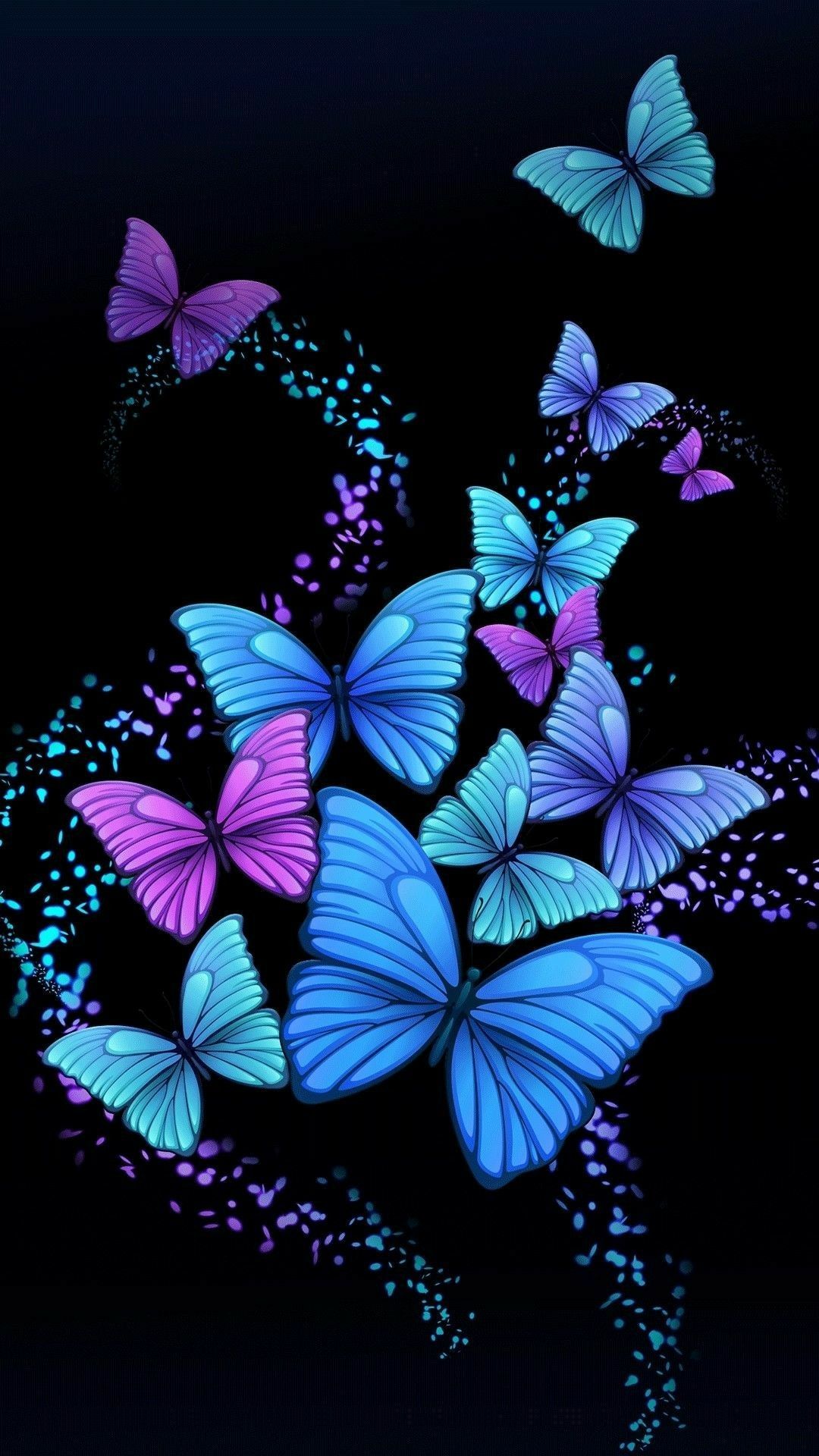 Purple Butterfly Mobile Wallpapers