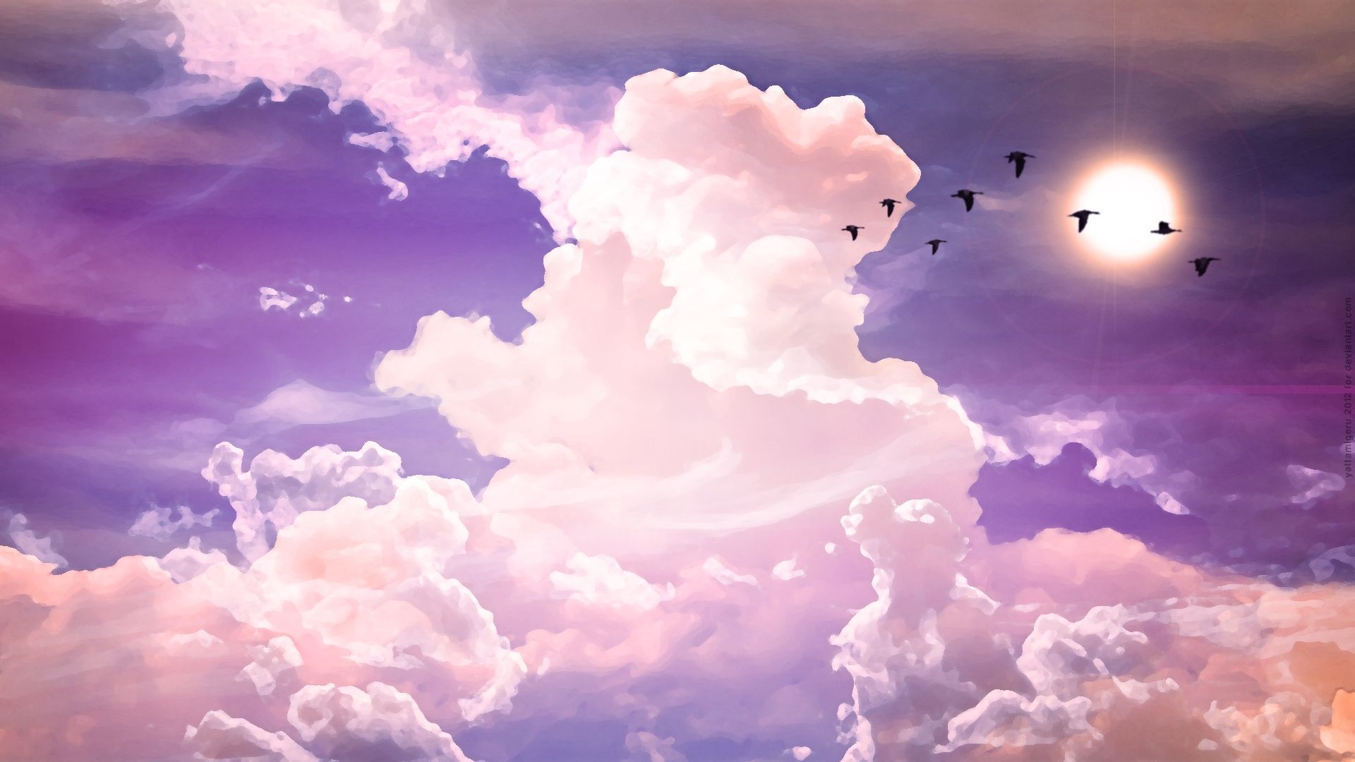 Purple Clouds Aesthetic Wallpapers