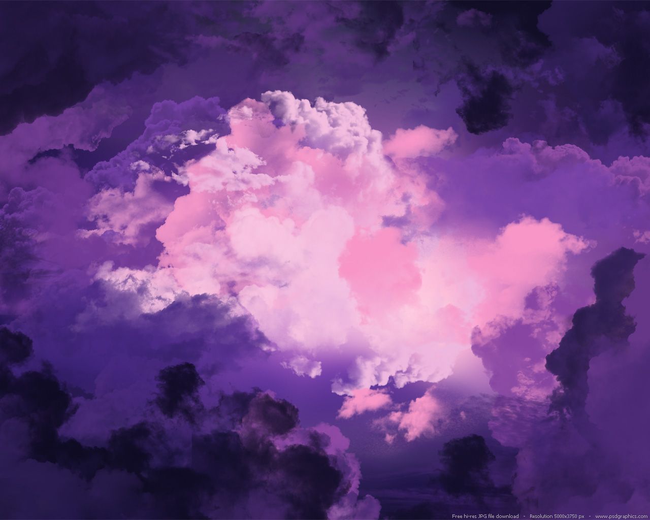 Purple Clouds Aesthetic Wallpapers