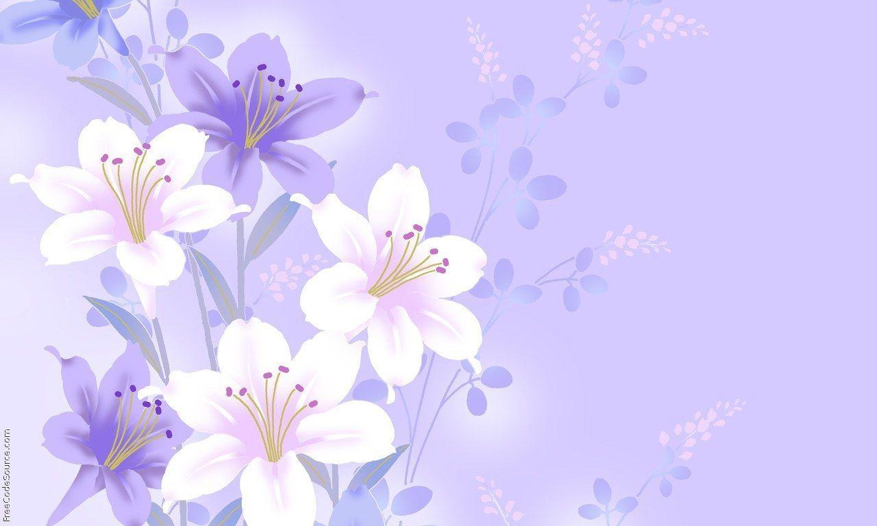 Purple Floral Wallpapers