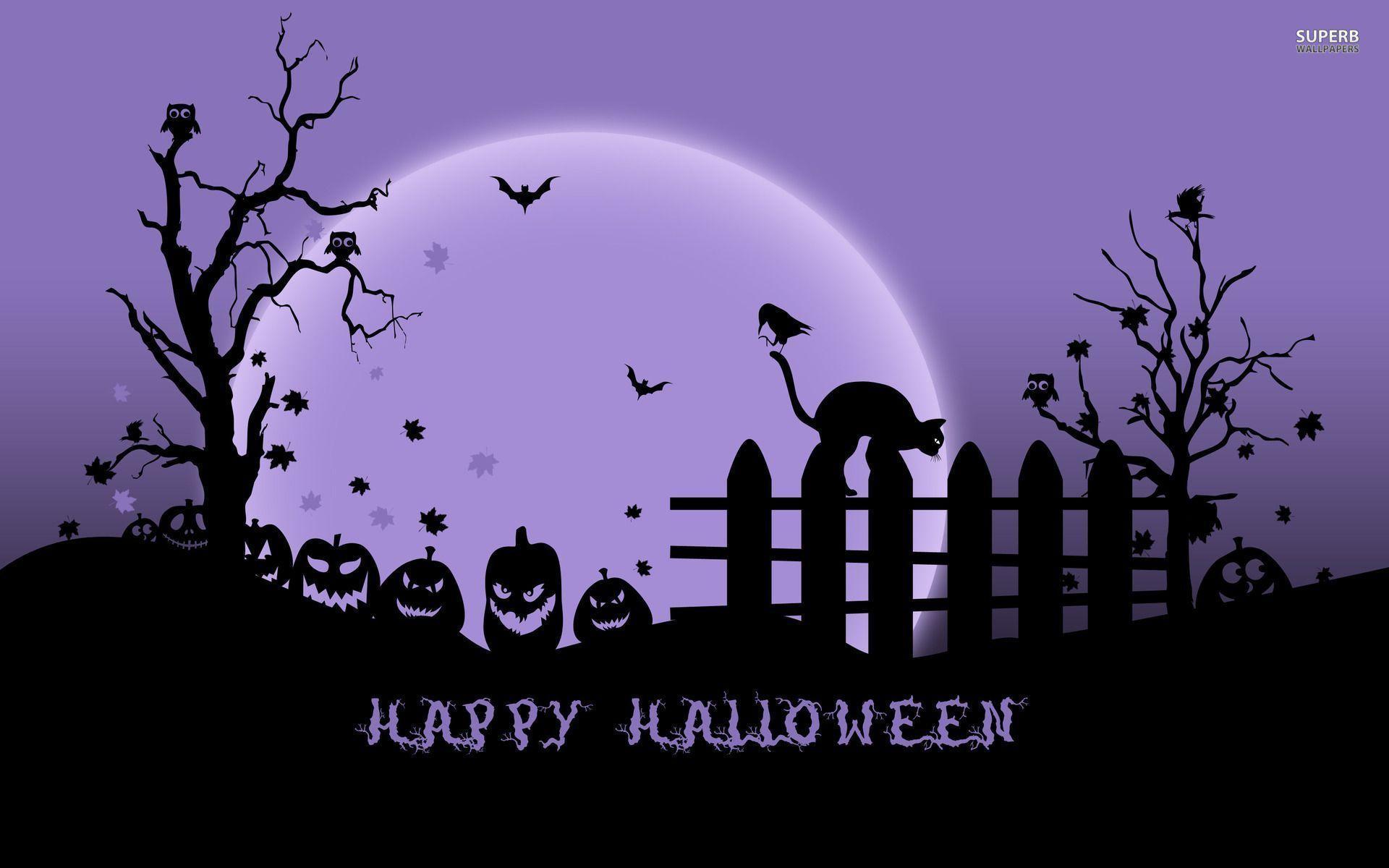 Purple Halloween Wallpapers