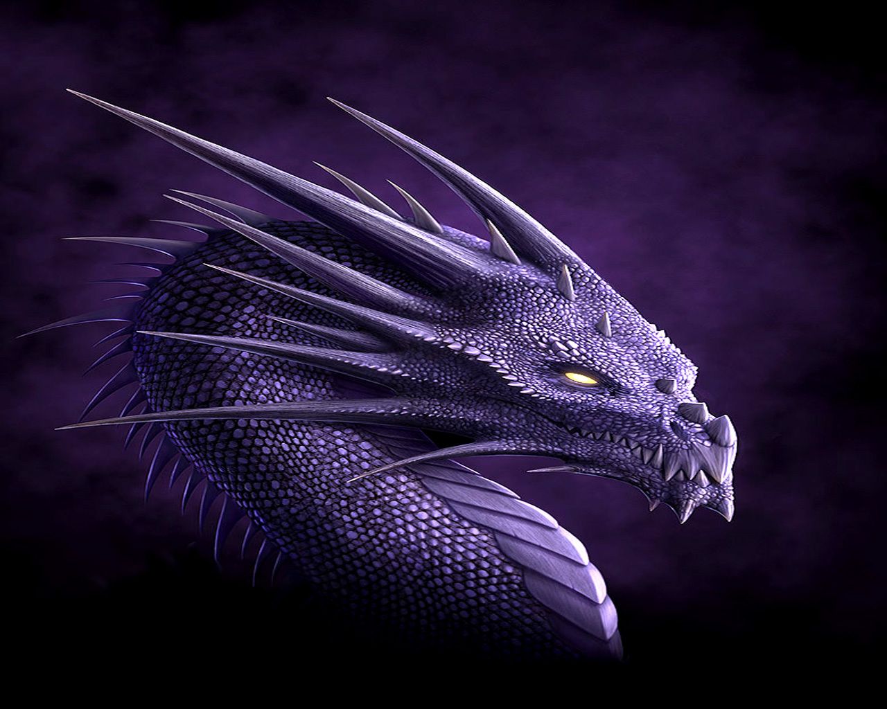 Purple Lightning Dragon Wallpapers