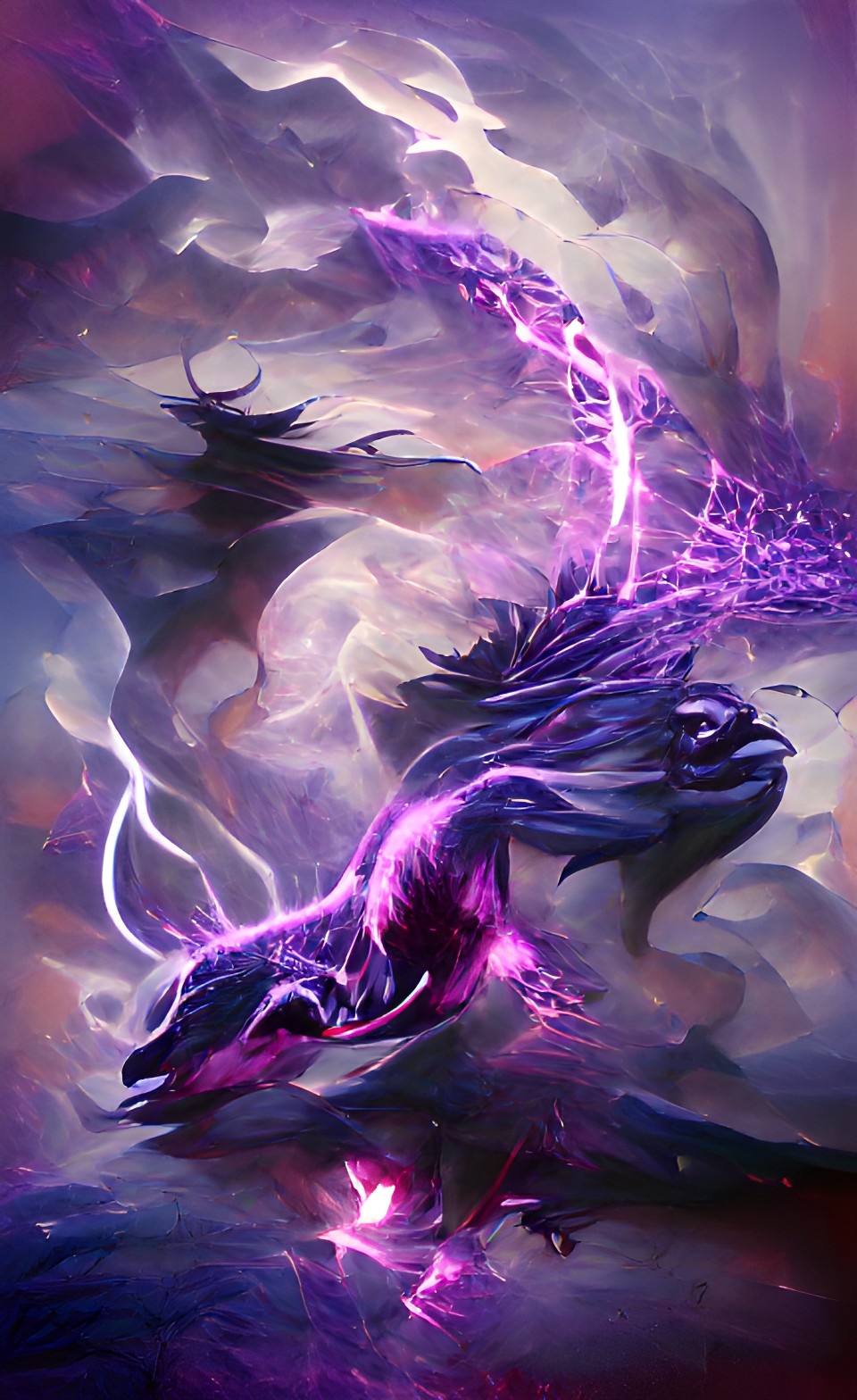 Purple Lightning Dragon Wallpapers