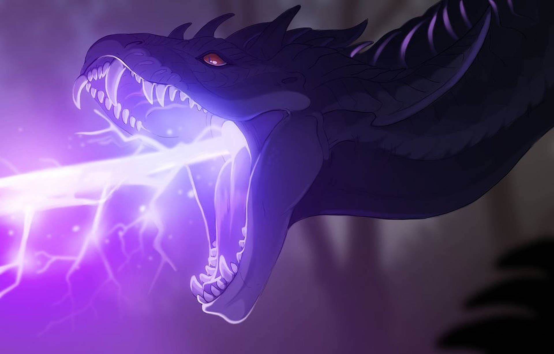 Purple Lightning Dragon Wallpapers