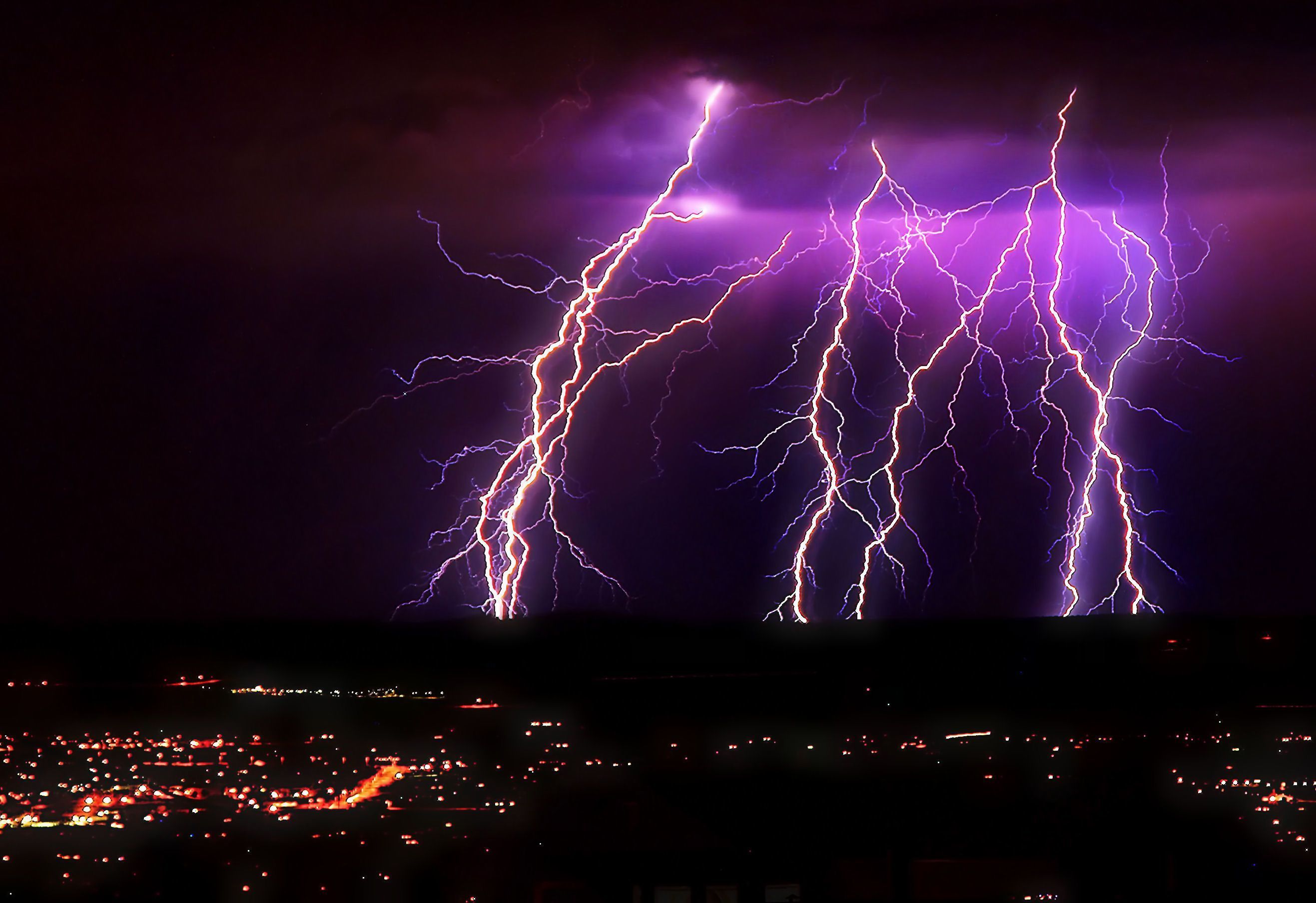 Purple Lightning Wallpapers