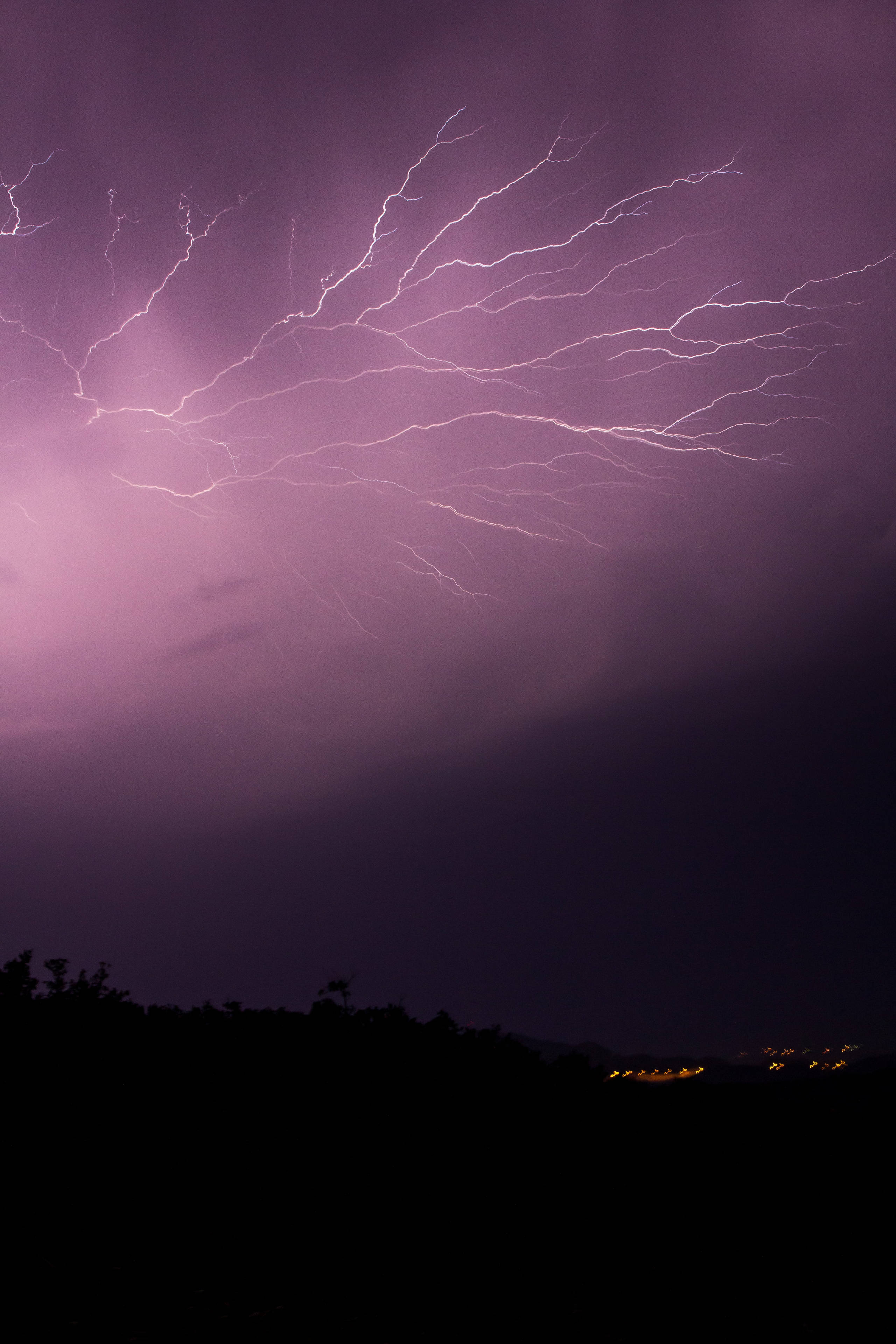 Purple Lightning Wallpapers