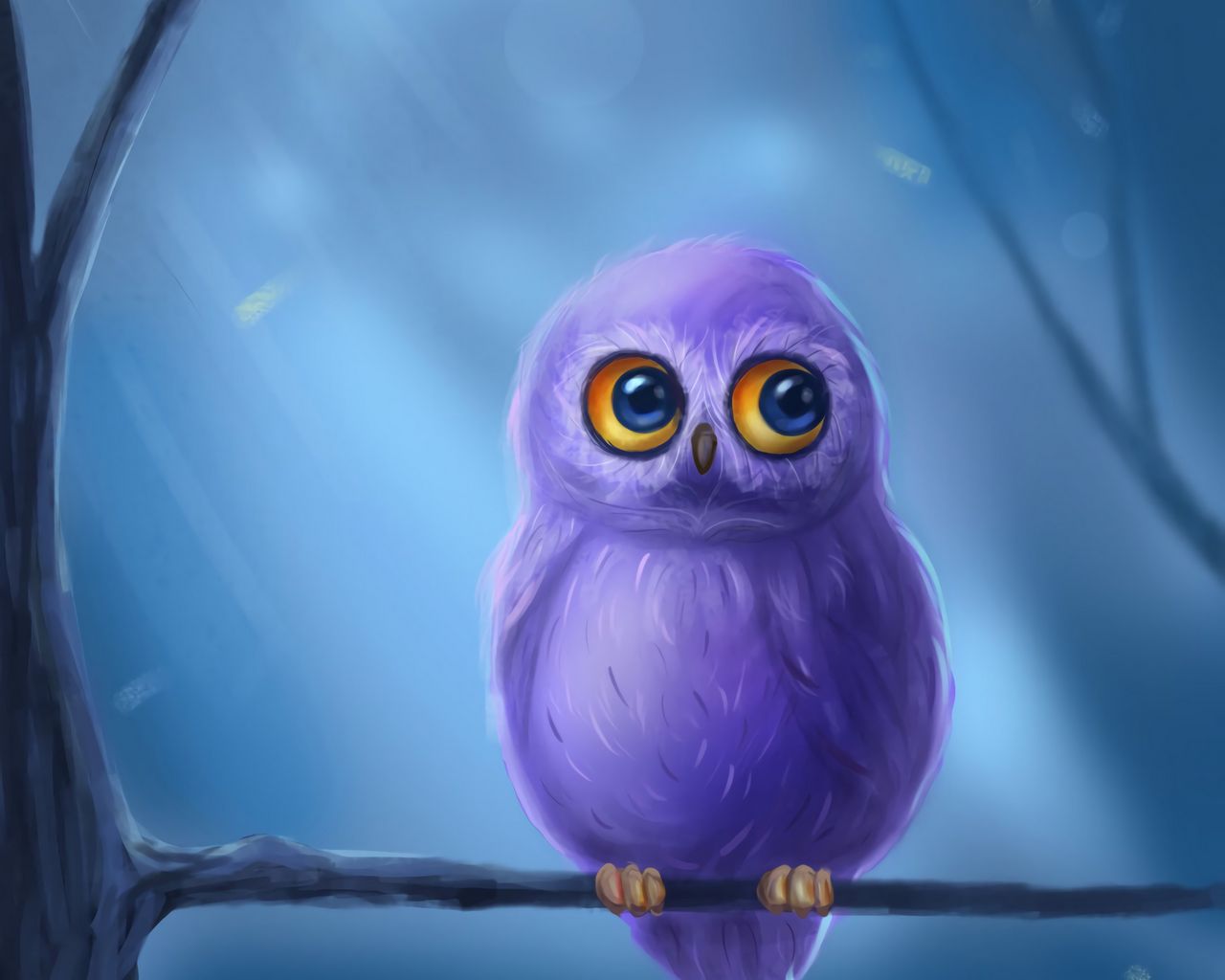 Purple Owl Wallpapers