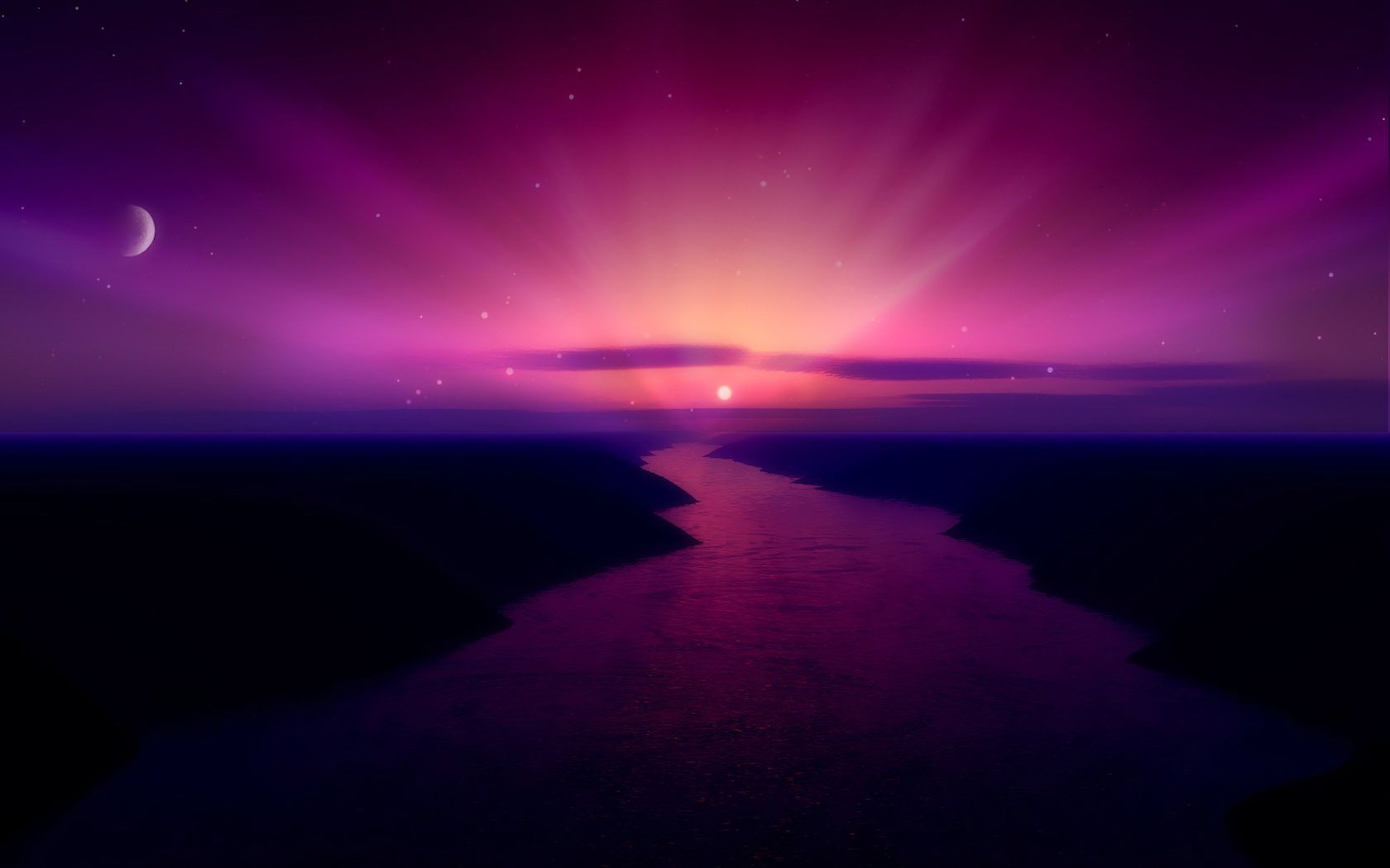 Purple Scenery Wallpapers