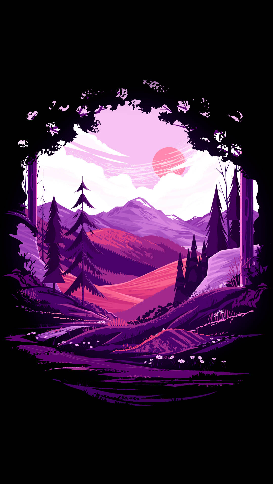 Purple Scenery Wallpapers