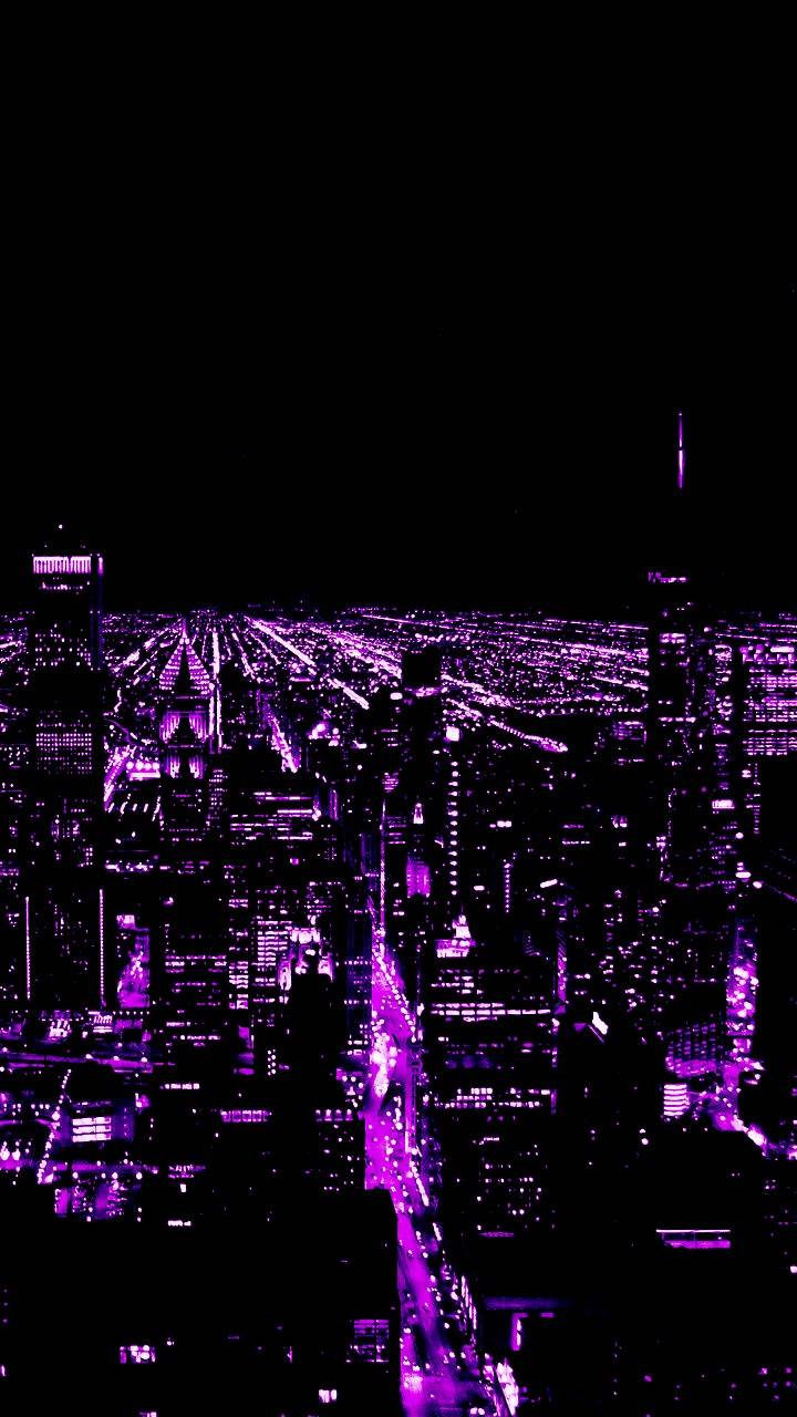 Purple Skyline Wallpapers