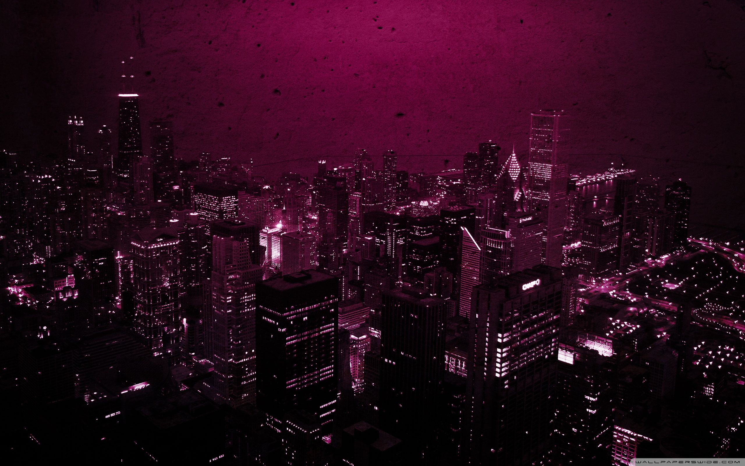 Purple Skyline Wallpapers