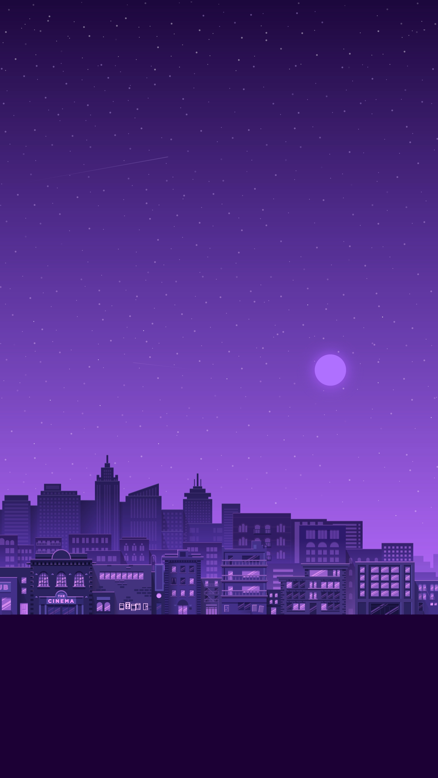 Purple Skyline Wallpapers