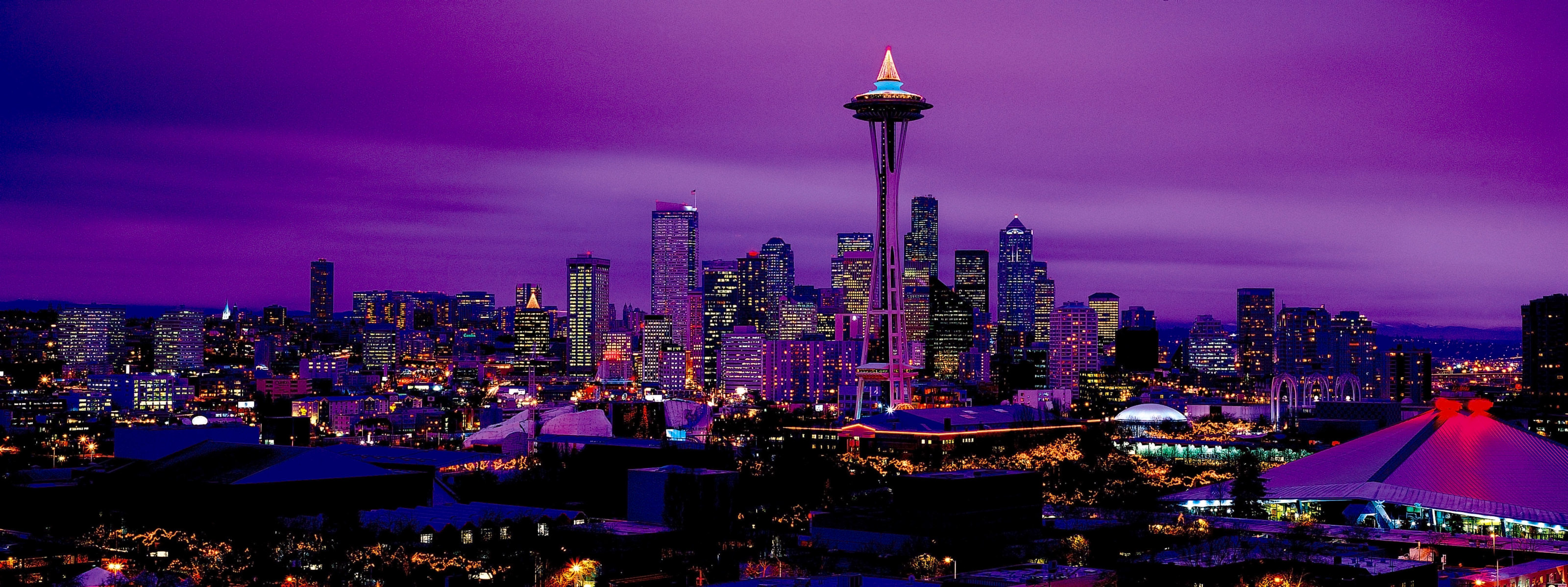 Purple Skyline Wallpapers