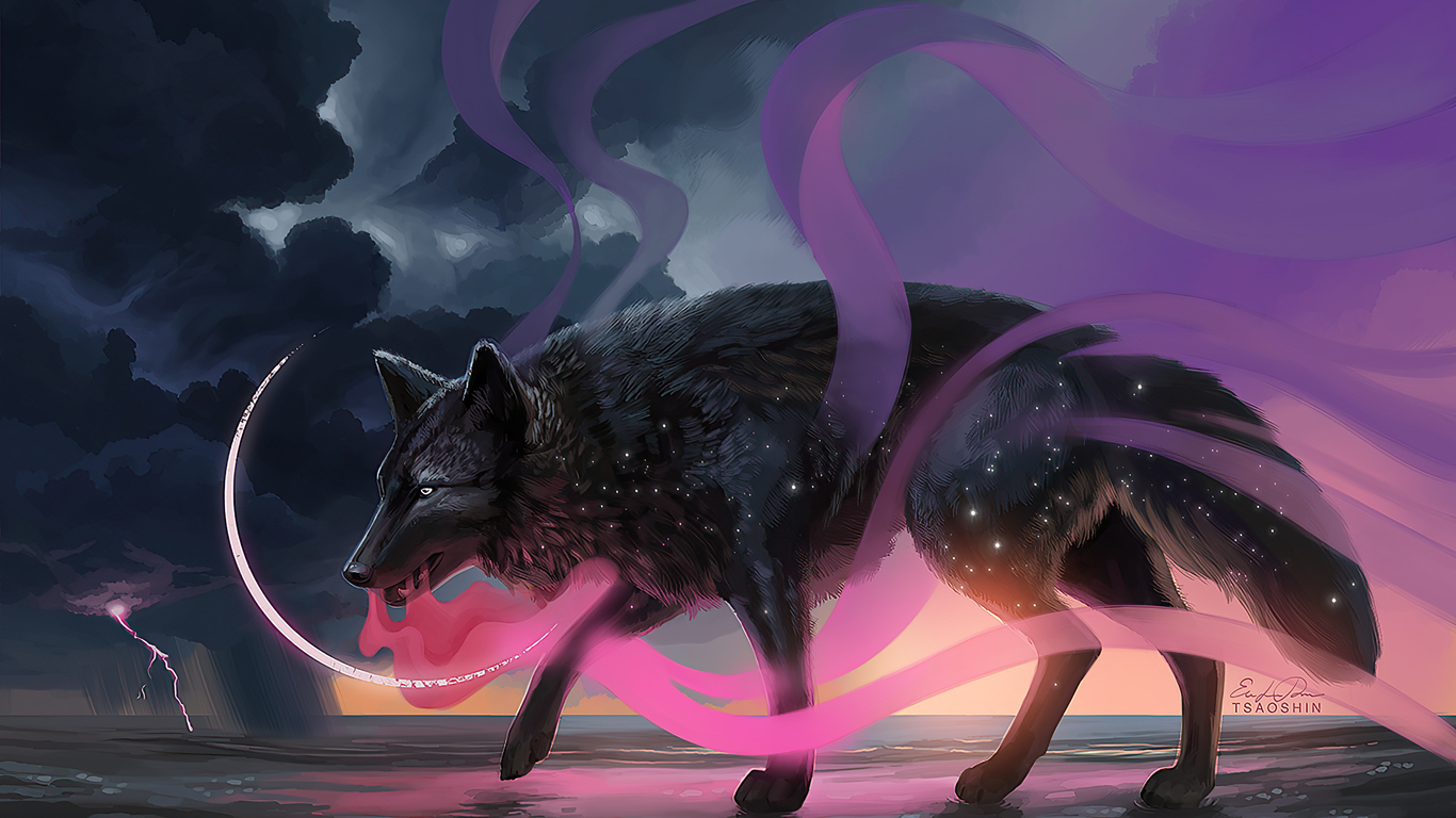 Purple Wolf Wallpapers