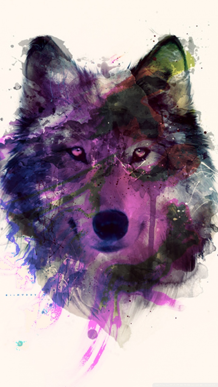 Purple Wolf Wallpapers