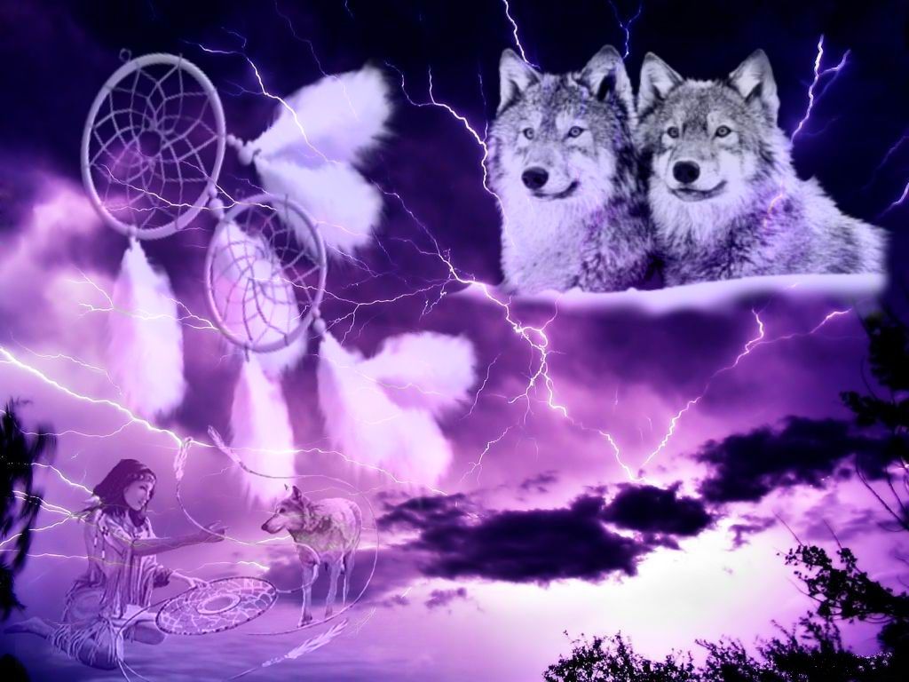 Purple Wolf Wallpapers