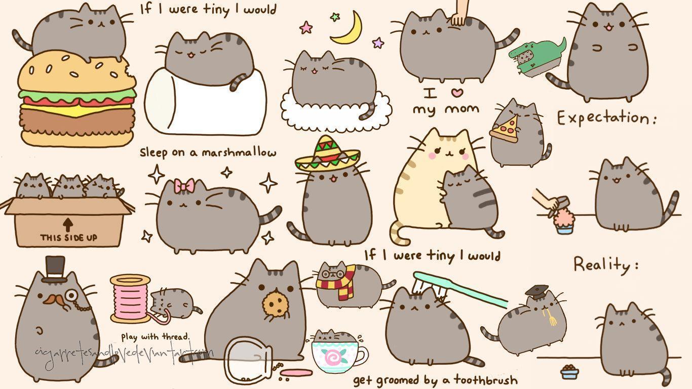 Pusheen Desktop Wallpapers