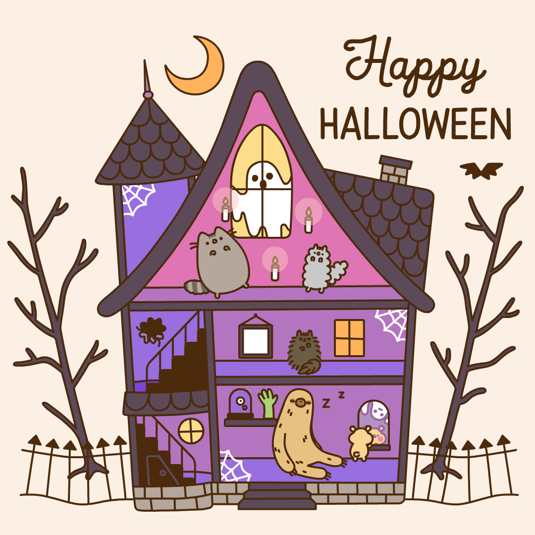 Pusheen Halloween Wallpapers