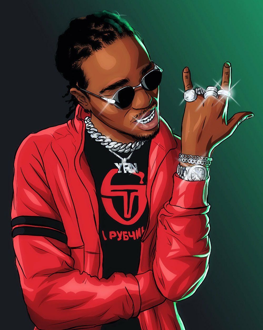 Quavo Cartoon Wallpapers